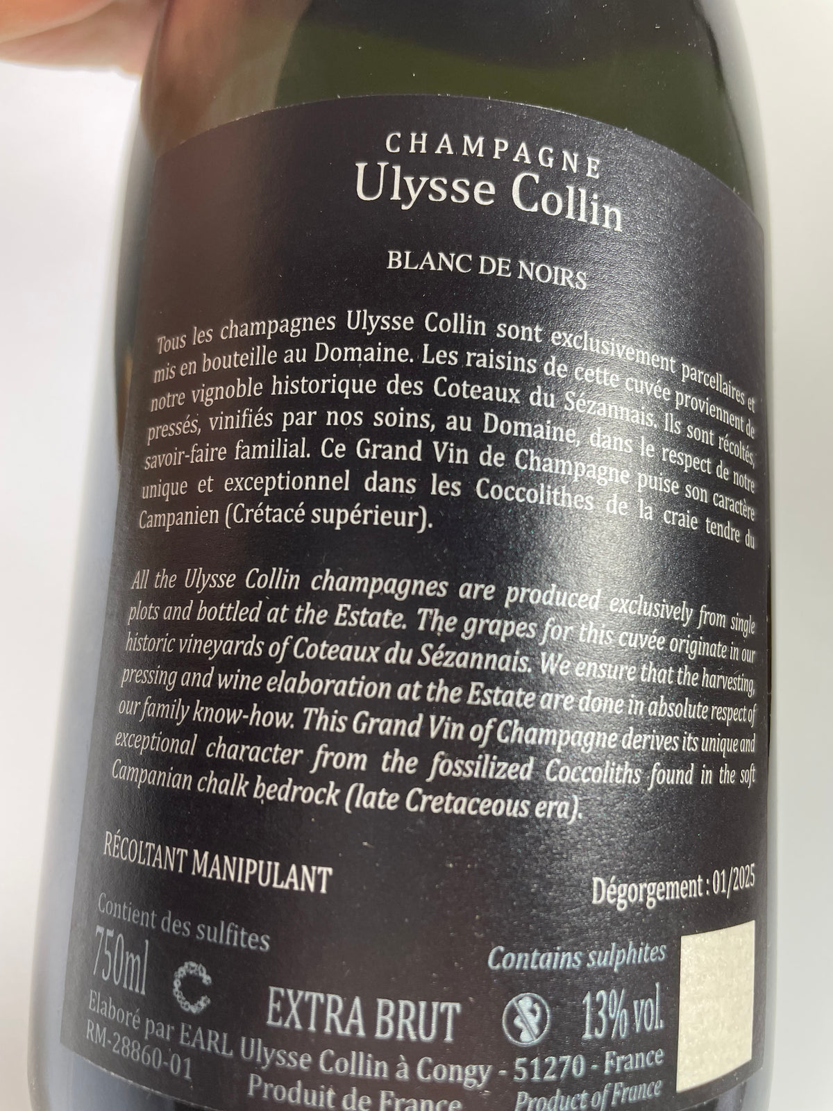 Les Maillons Blanc de Noir Extra Brut Ulysse Collin