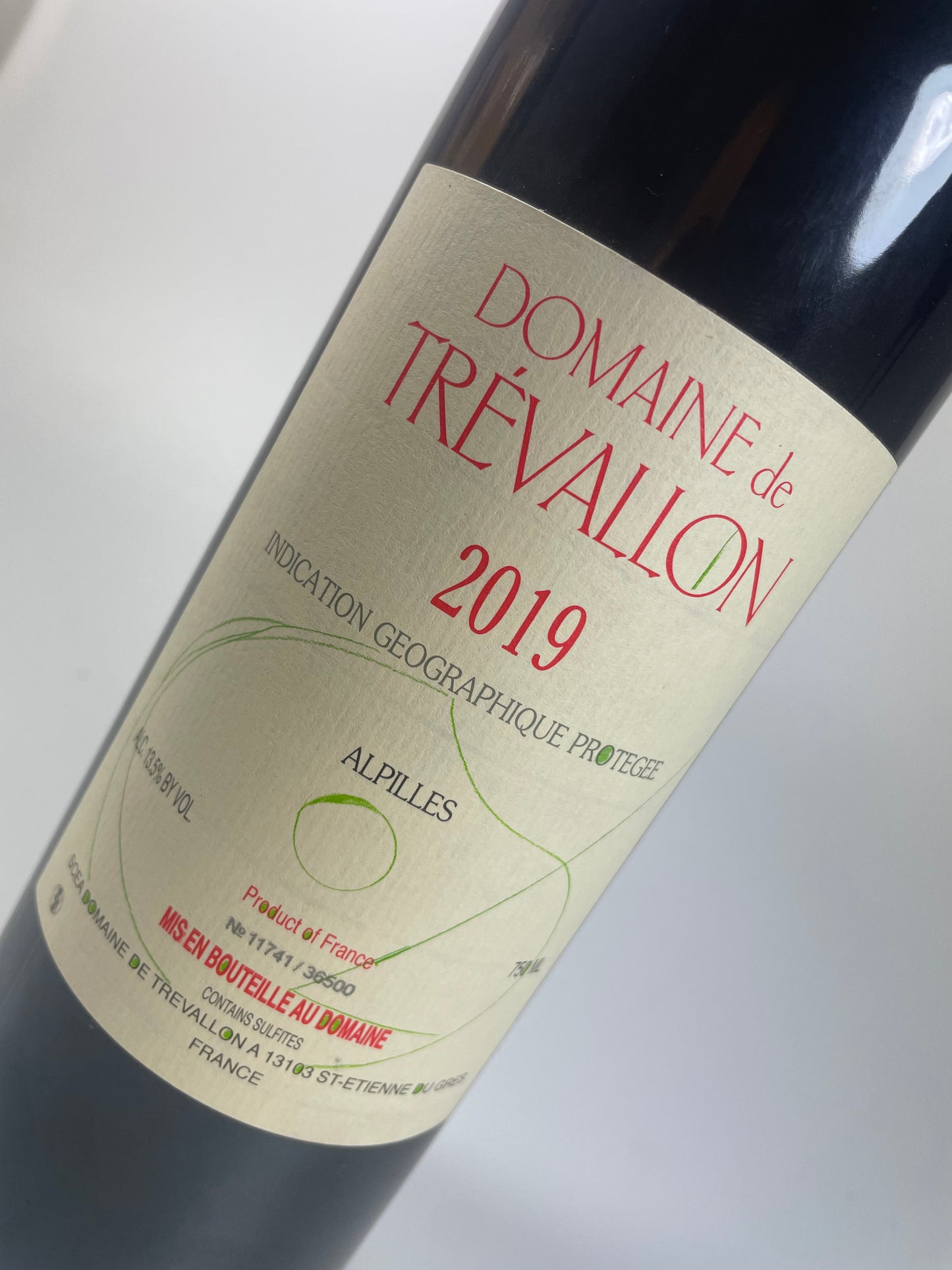 Etikett Domaine Trevallon 2019 0,75l