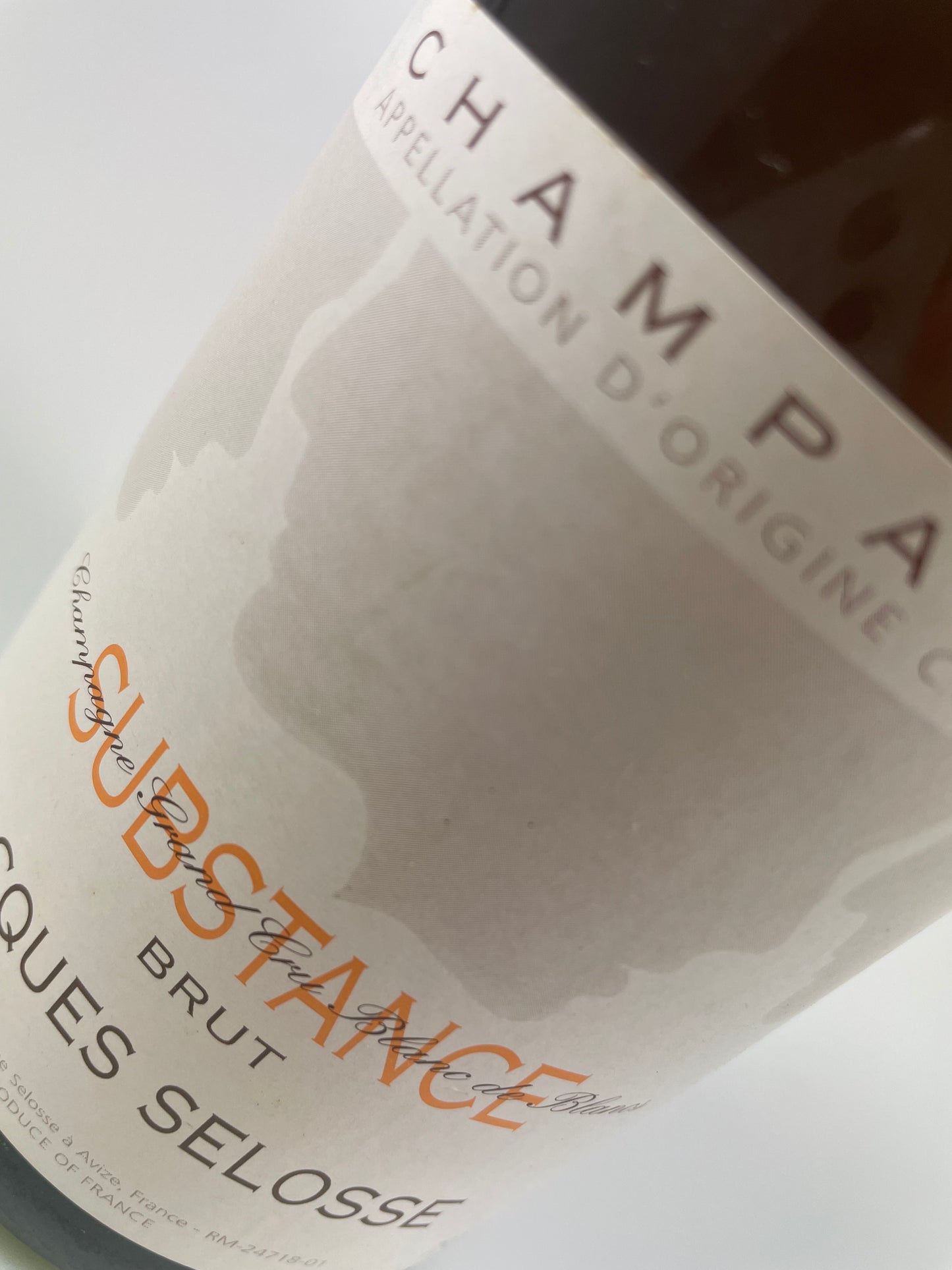 Jacques Selosse Substance Maniola Wines Etikette