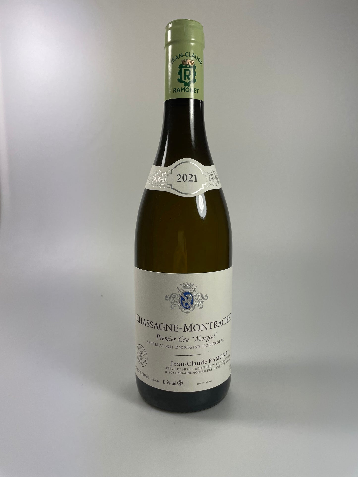 Weinflasche Ramonet Chassagne Montrachet Morgeot 1er Cru 2021