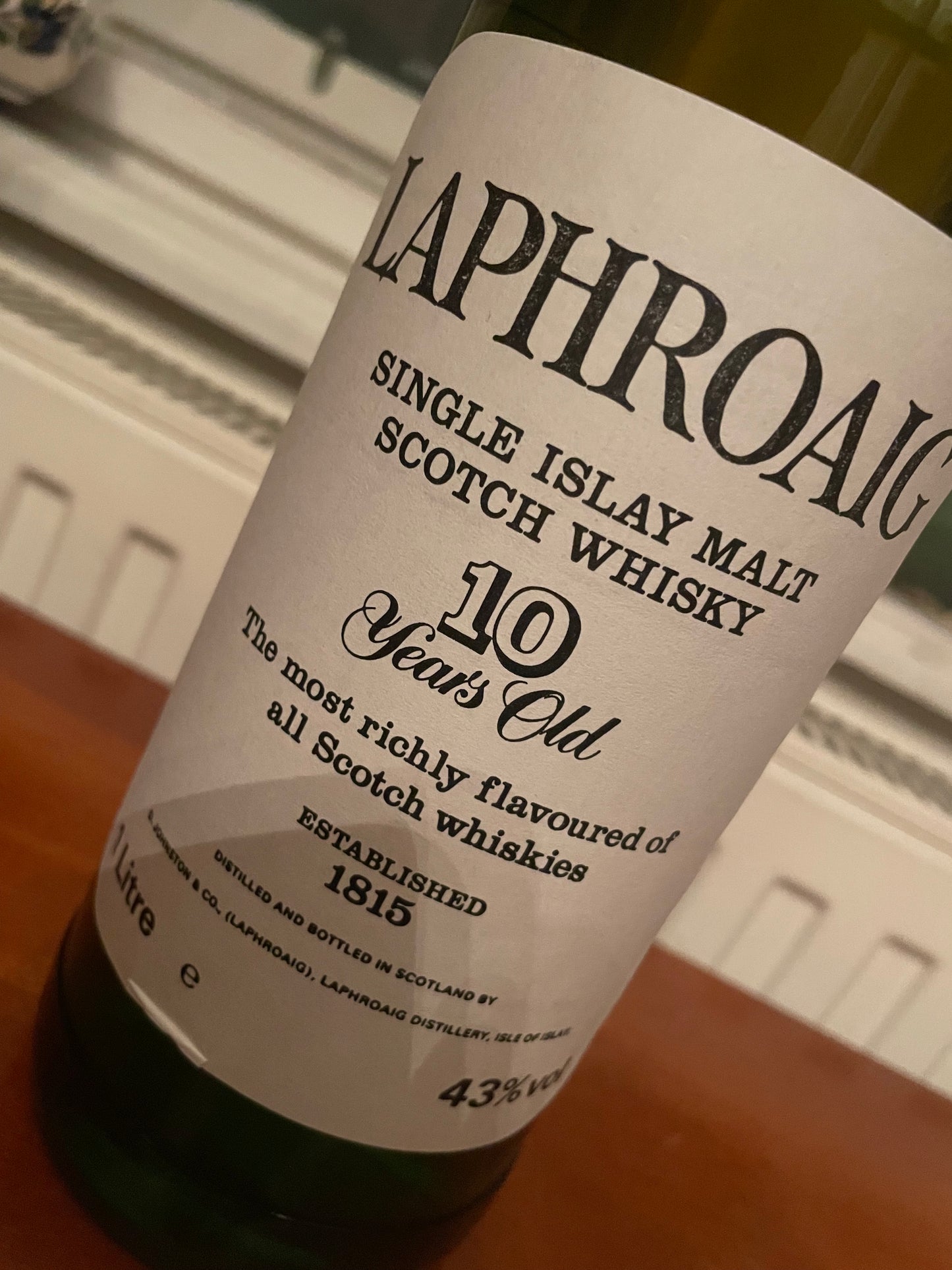 Etikett Laphroaig 10 Year Old