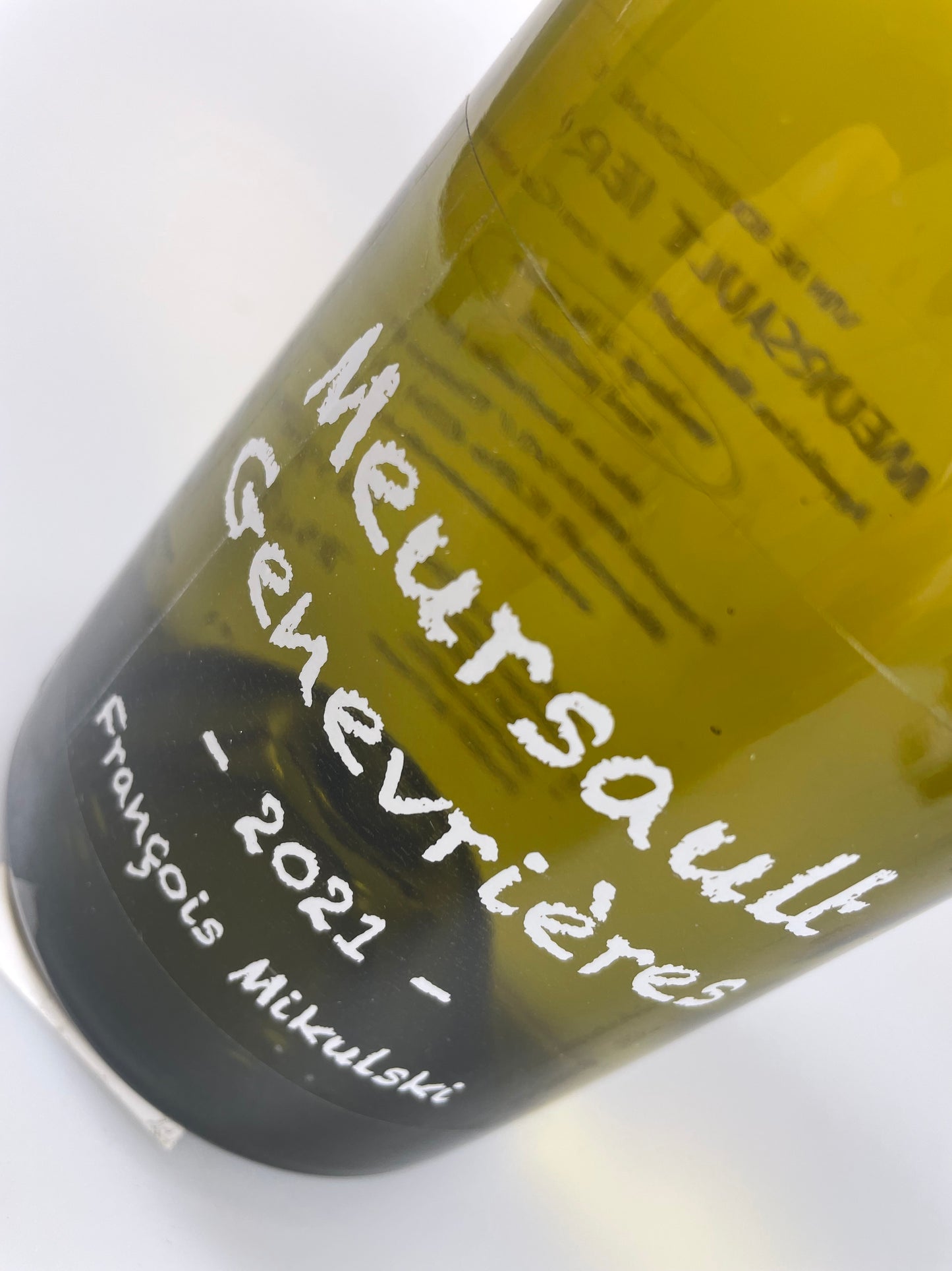 Etikett Meursault Les Genevrieres 1er Cru 2021
