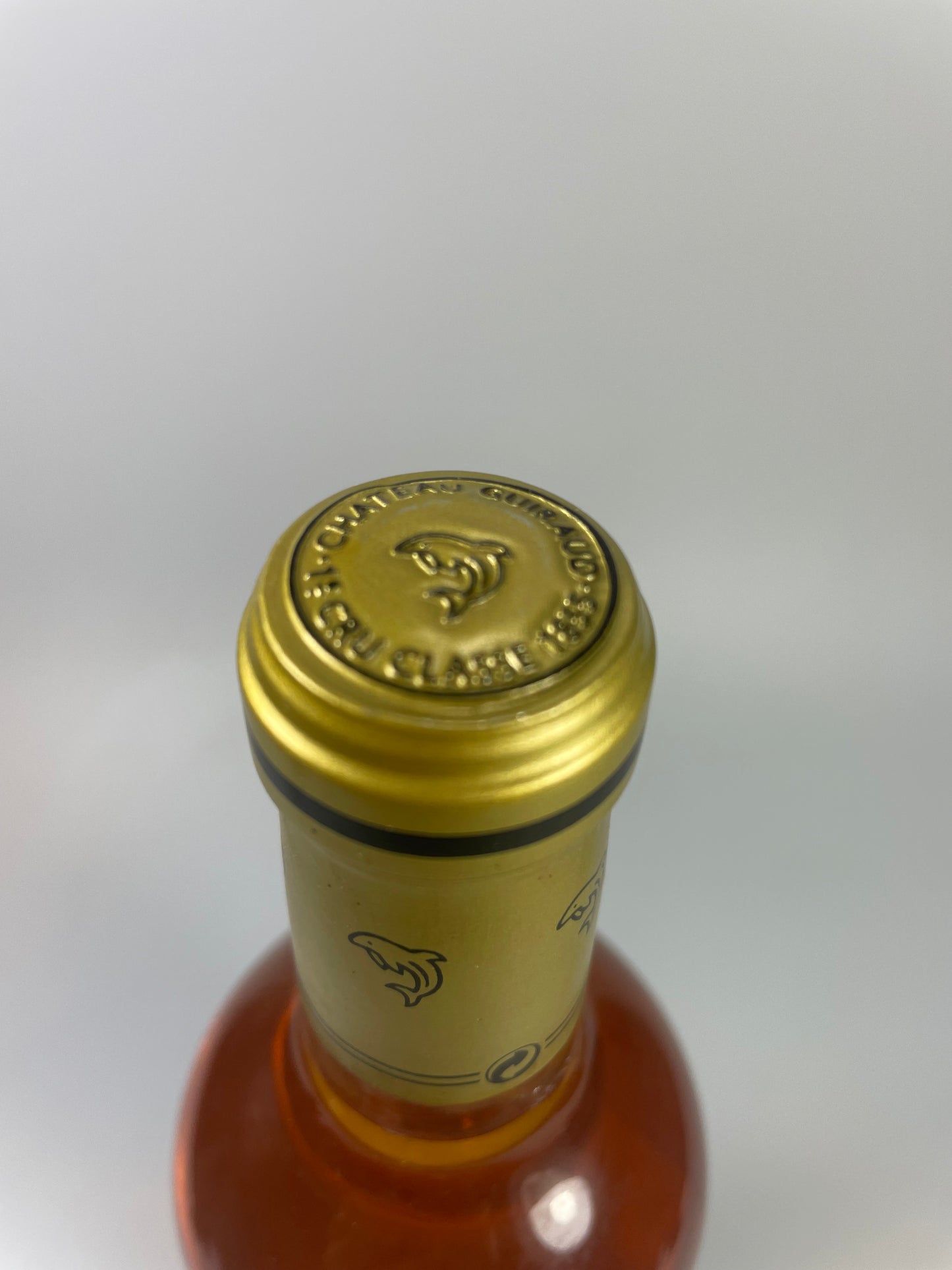 Kapsel von Oben Chateau Guiraud Sauternes 1998