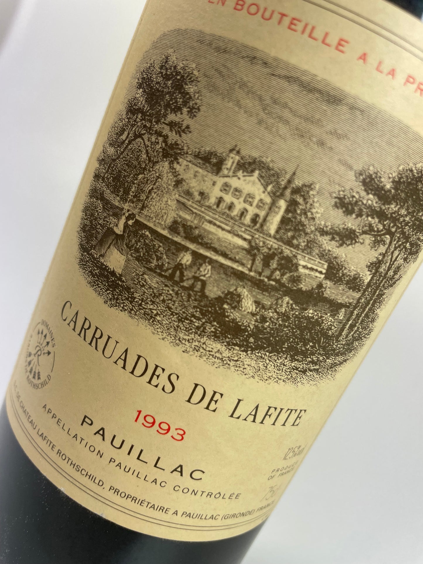 Etikette Carruades de Lafite 1993
