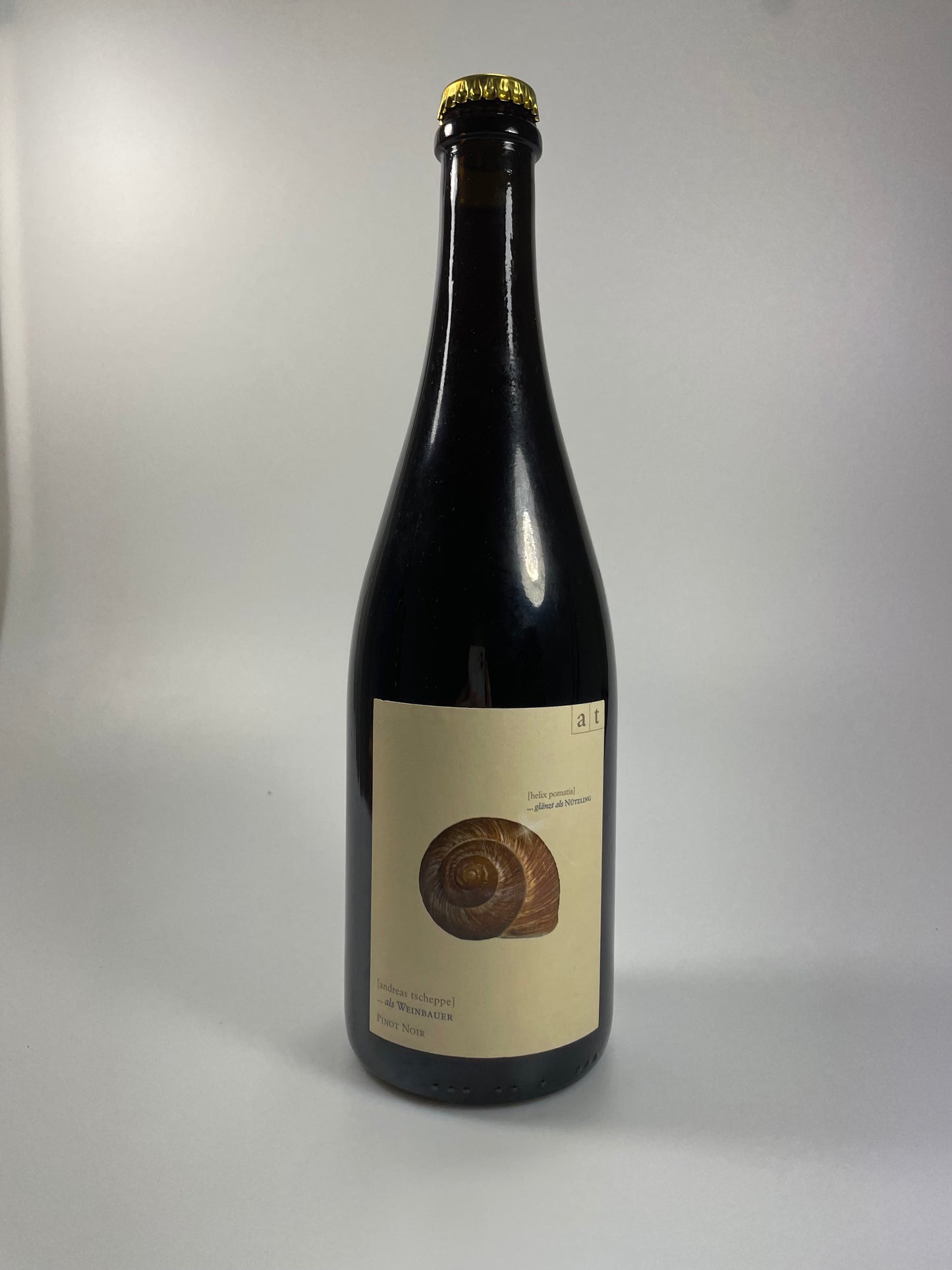 Weinflasche Weinbergschnecke Pinot Noir Rose 2018 Tscheppe