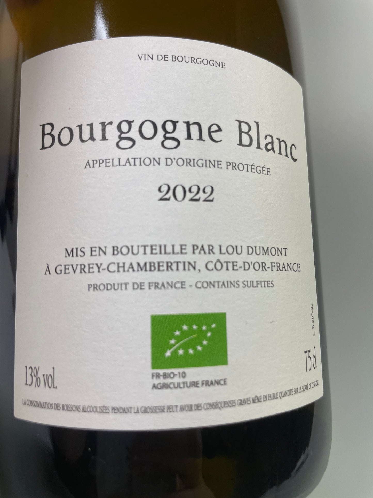 Etikette Nakada Koji Bourgogne