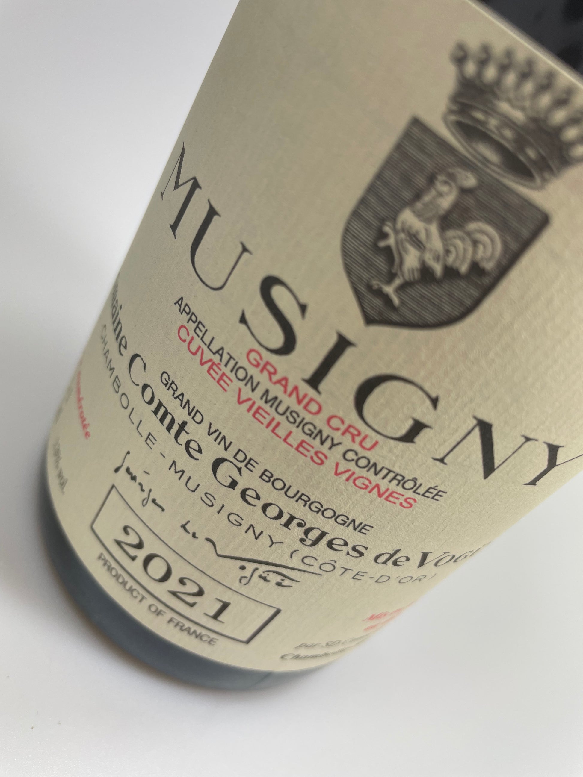 Etikett Domaine Comte George de Vogue Musigny 2021