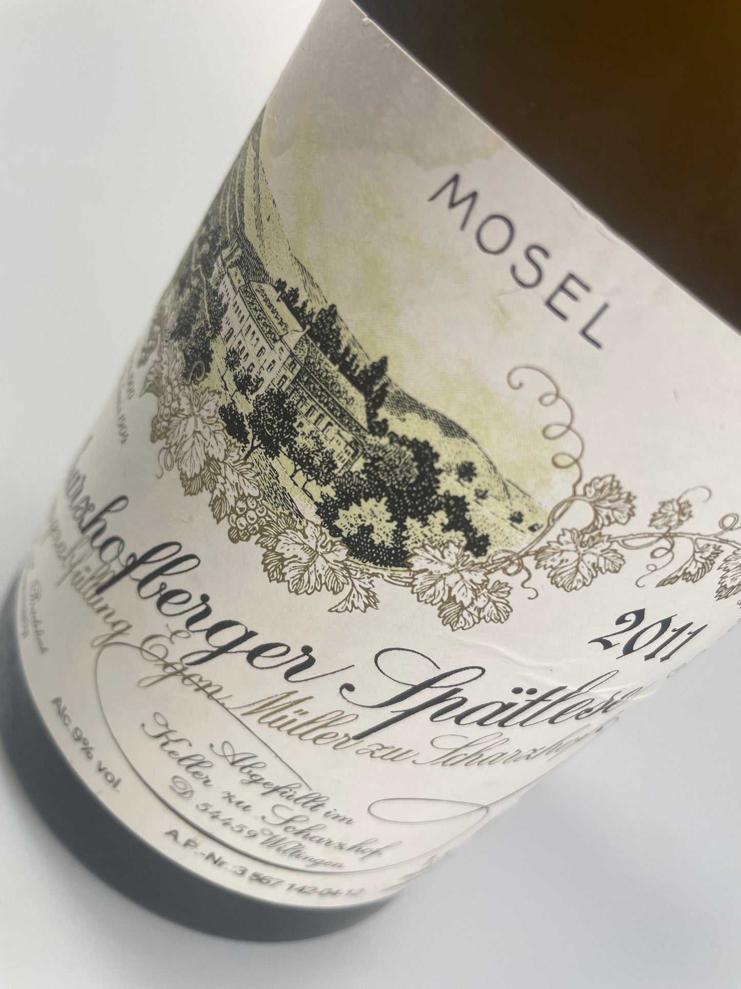 Etikett Riesling Scharzhofberger Egon Müller Maniola Wines