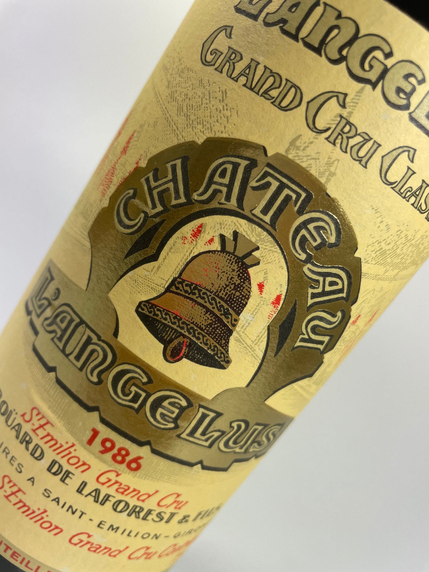 Etikett Chateau Angelus 1986