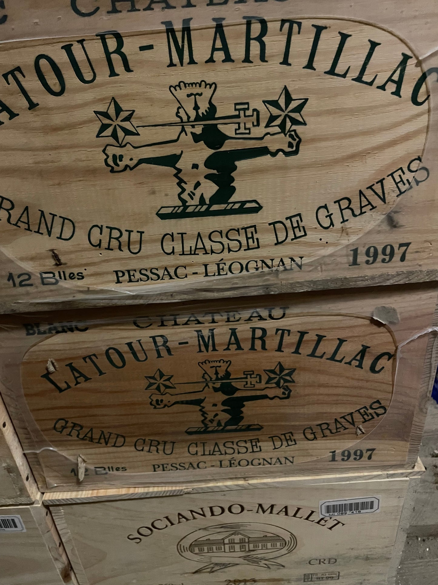 Holzkisten Latour Martillac blanc 1997