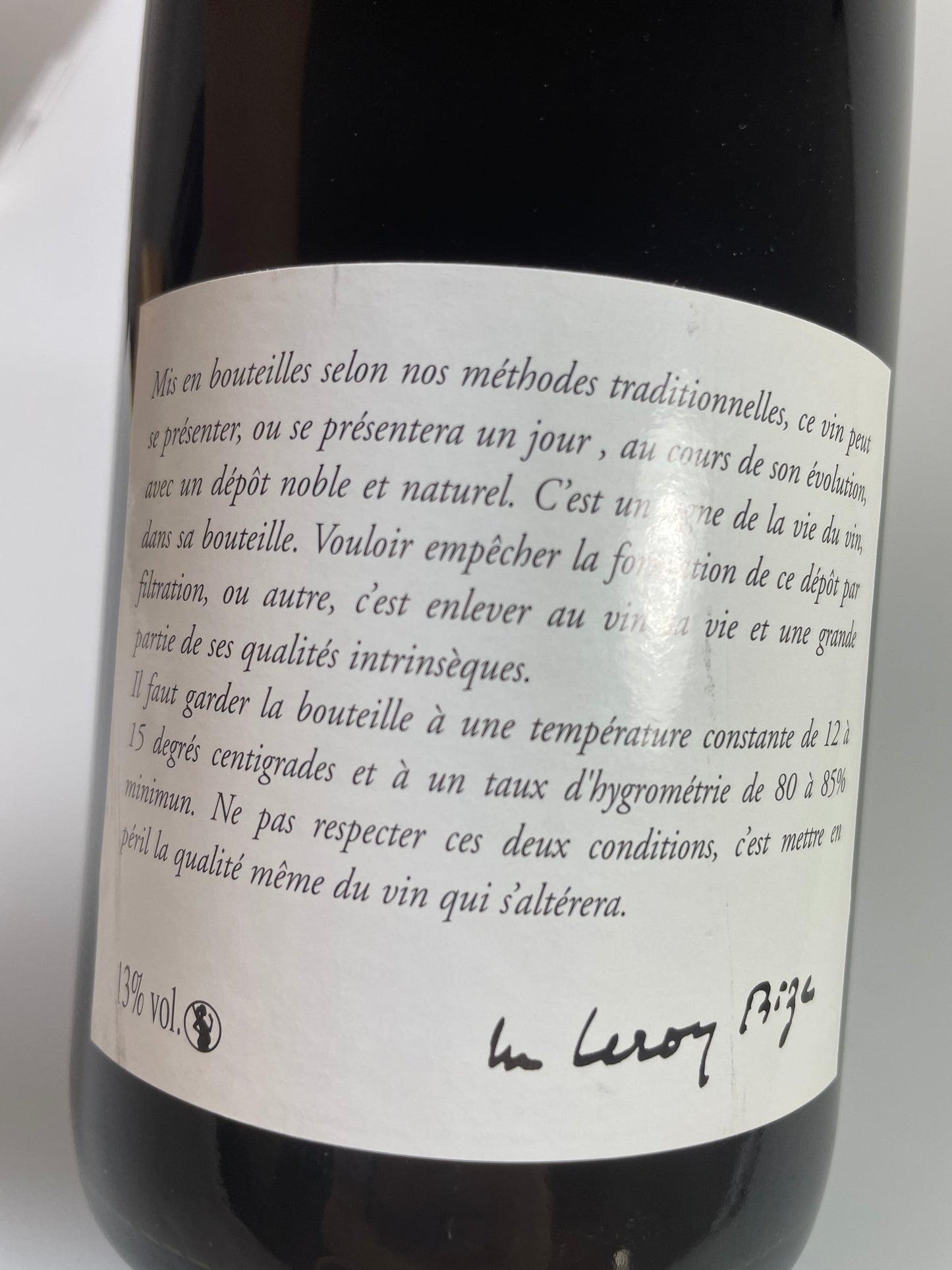 Domaine Leroy Chorey les Beaune 2012
