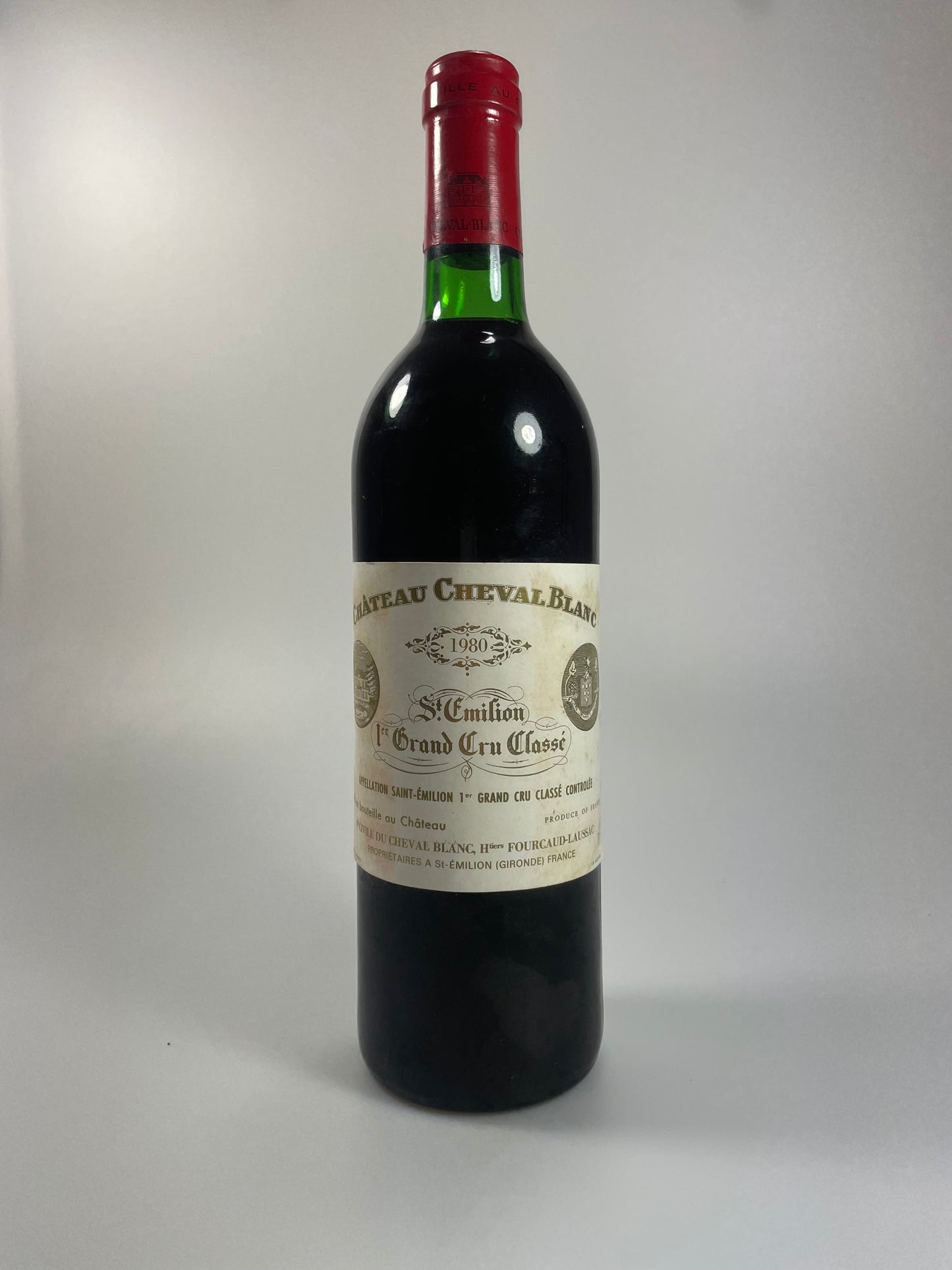 Weinflasche Cheval blanc 1980