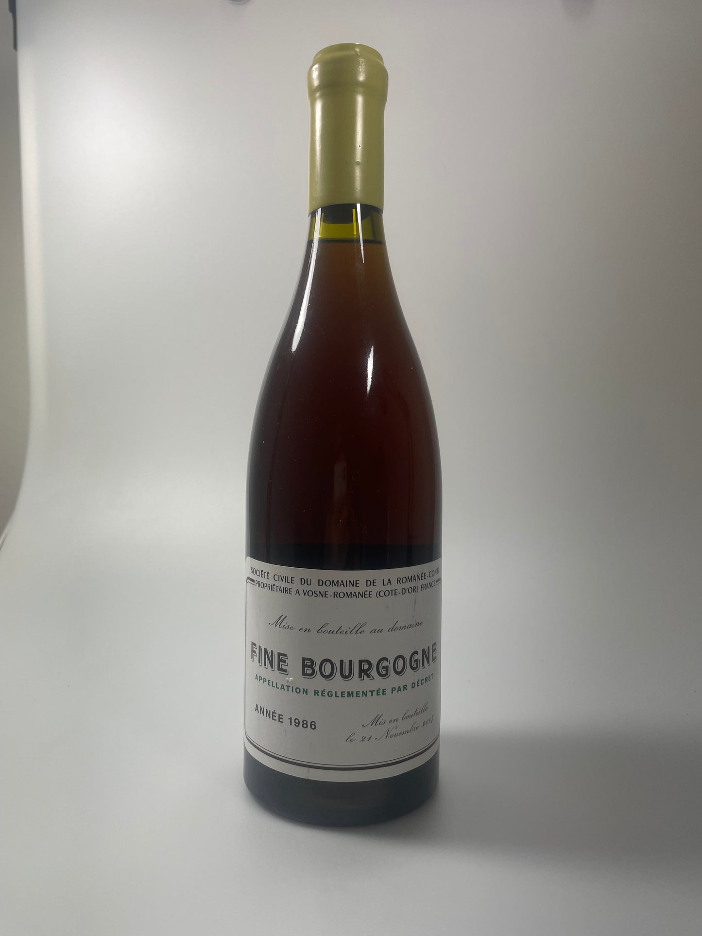 Domaine de la Romanee Conti Fine Bourgogne 1986