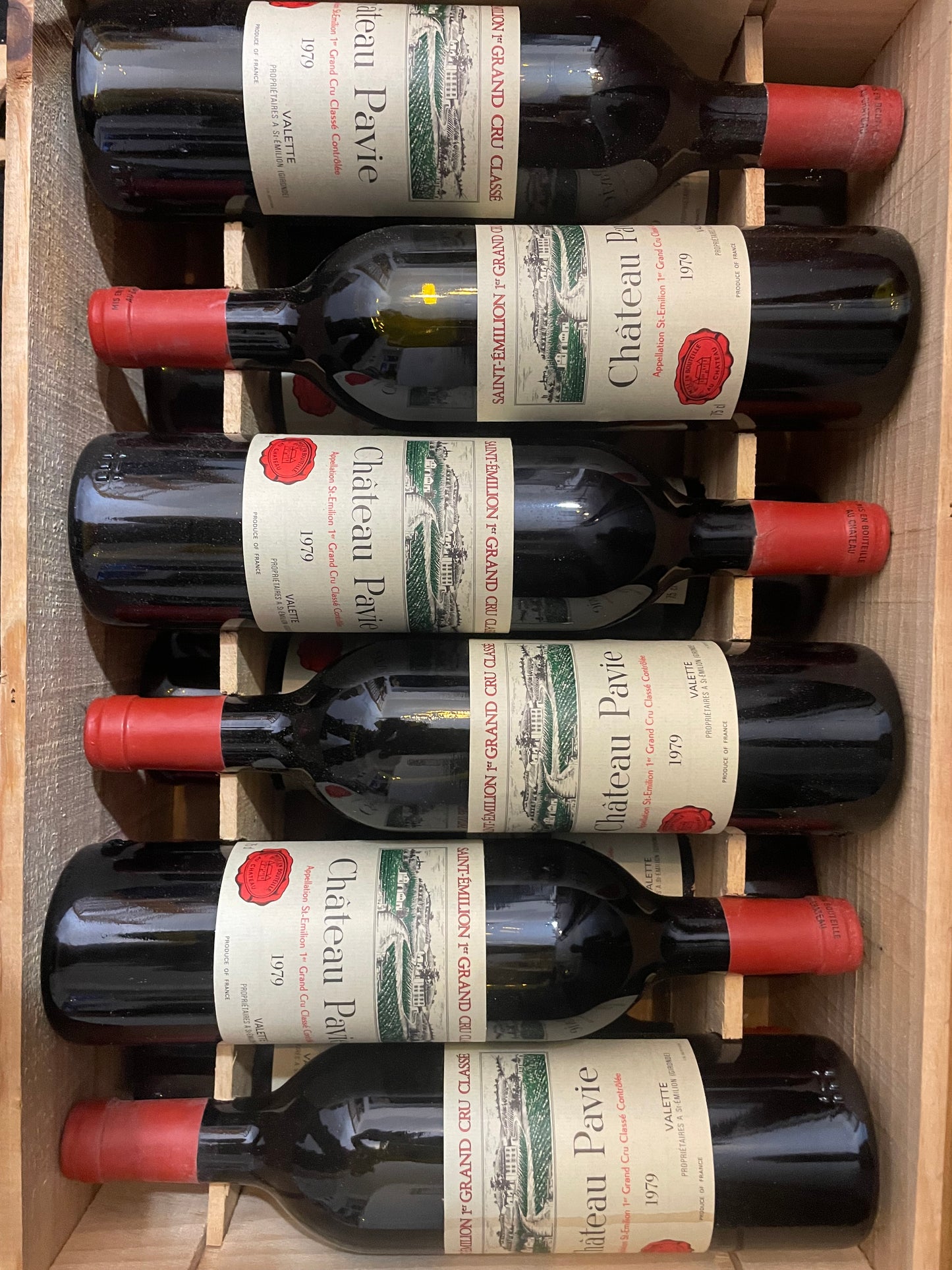 Originalholzkiste Chateau Pavie 1979 Maniola Wines