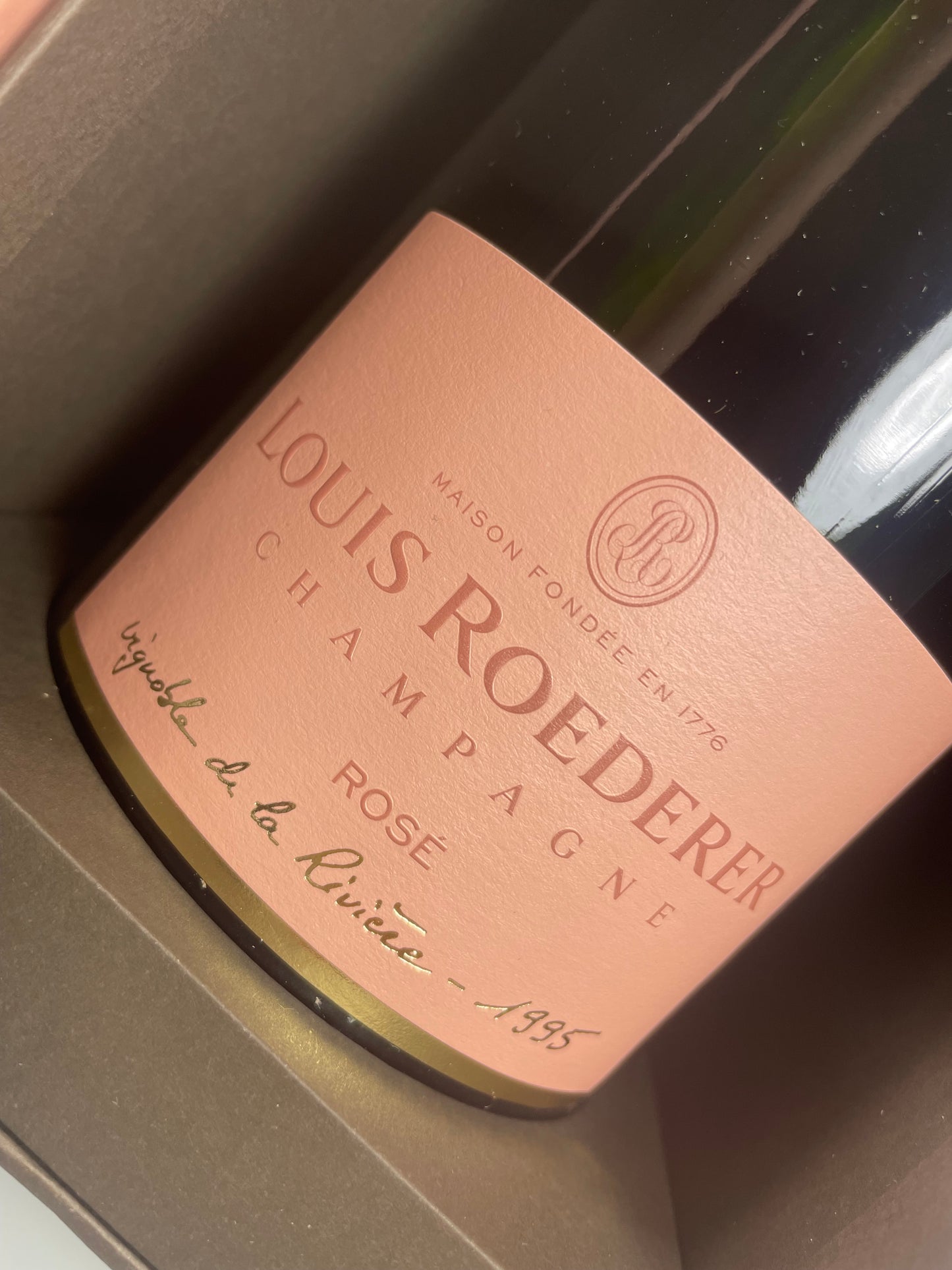 Etikette Roederer late release 1995 rose