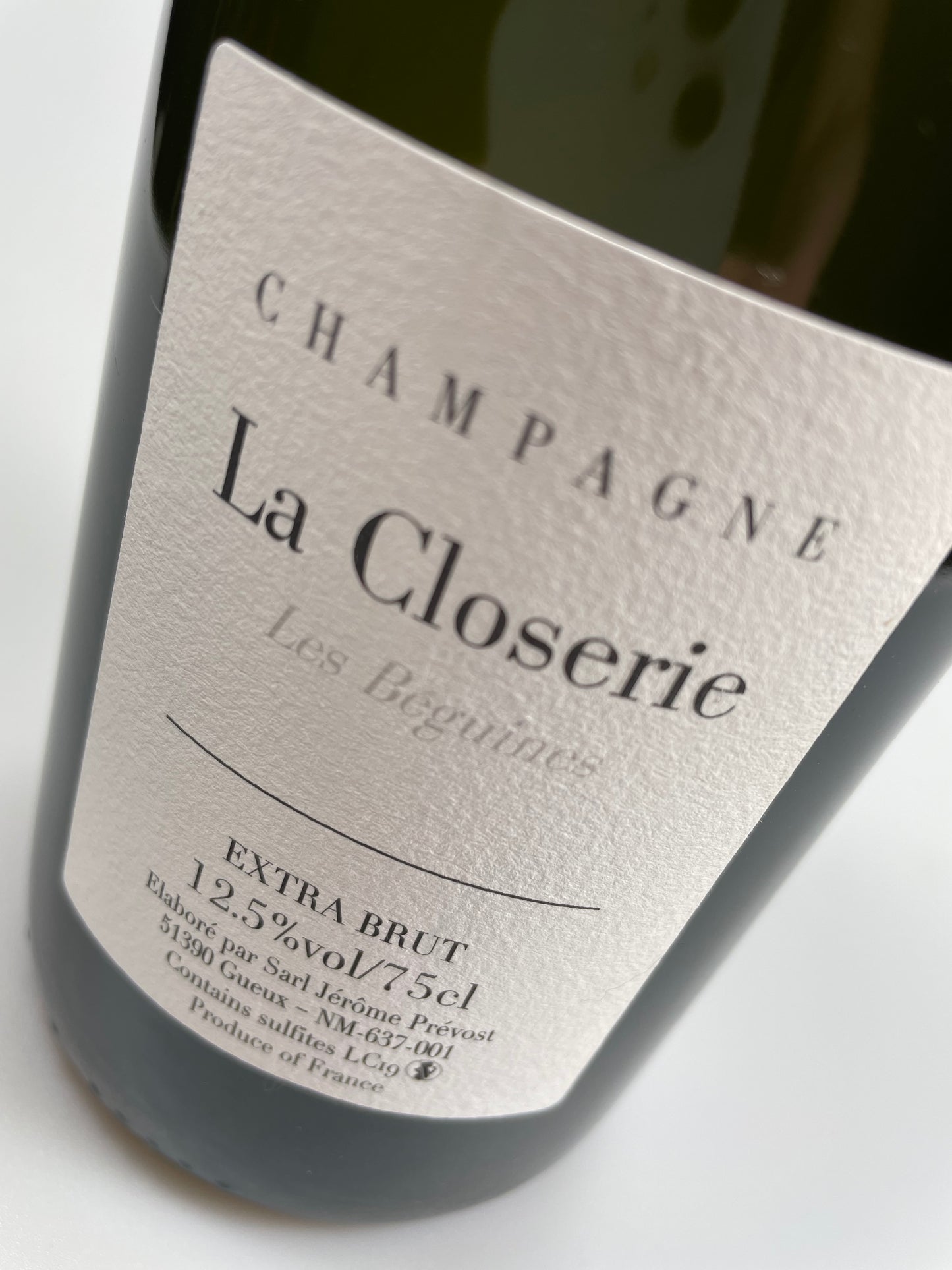 Etikette Champagne La Closerie