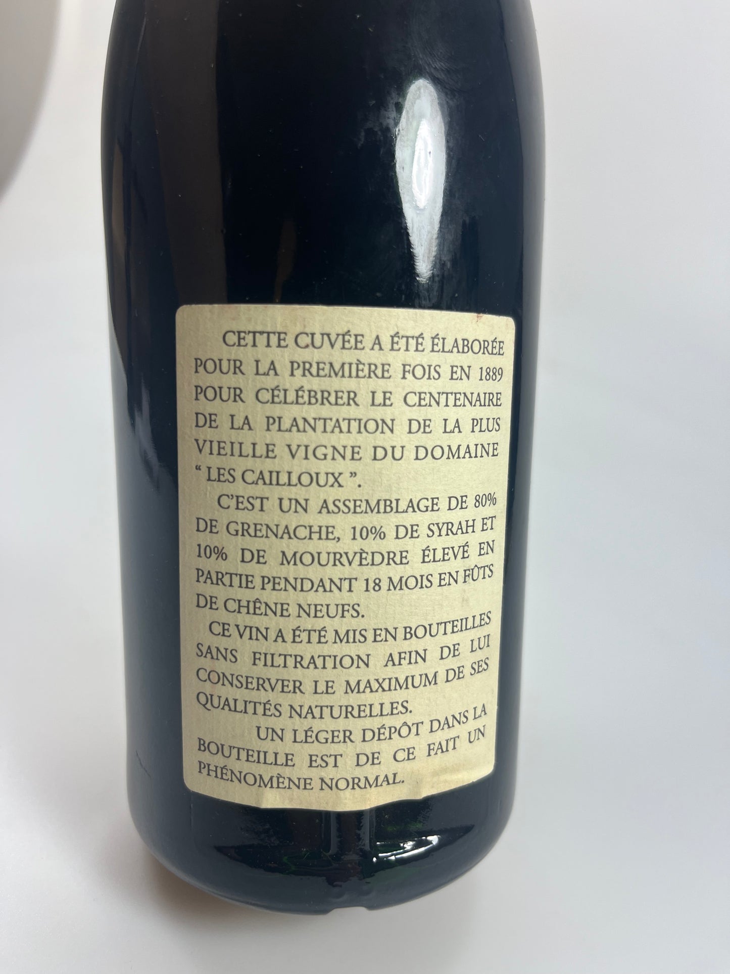 Chateauneuf du Pape Les Cailloux Cuvee Centenaire 1998
