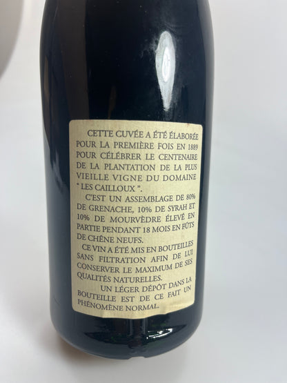 Chateauneuf du Pape Les Cailloux Cuvee Centenaire 1998
