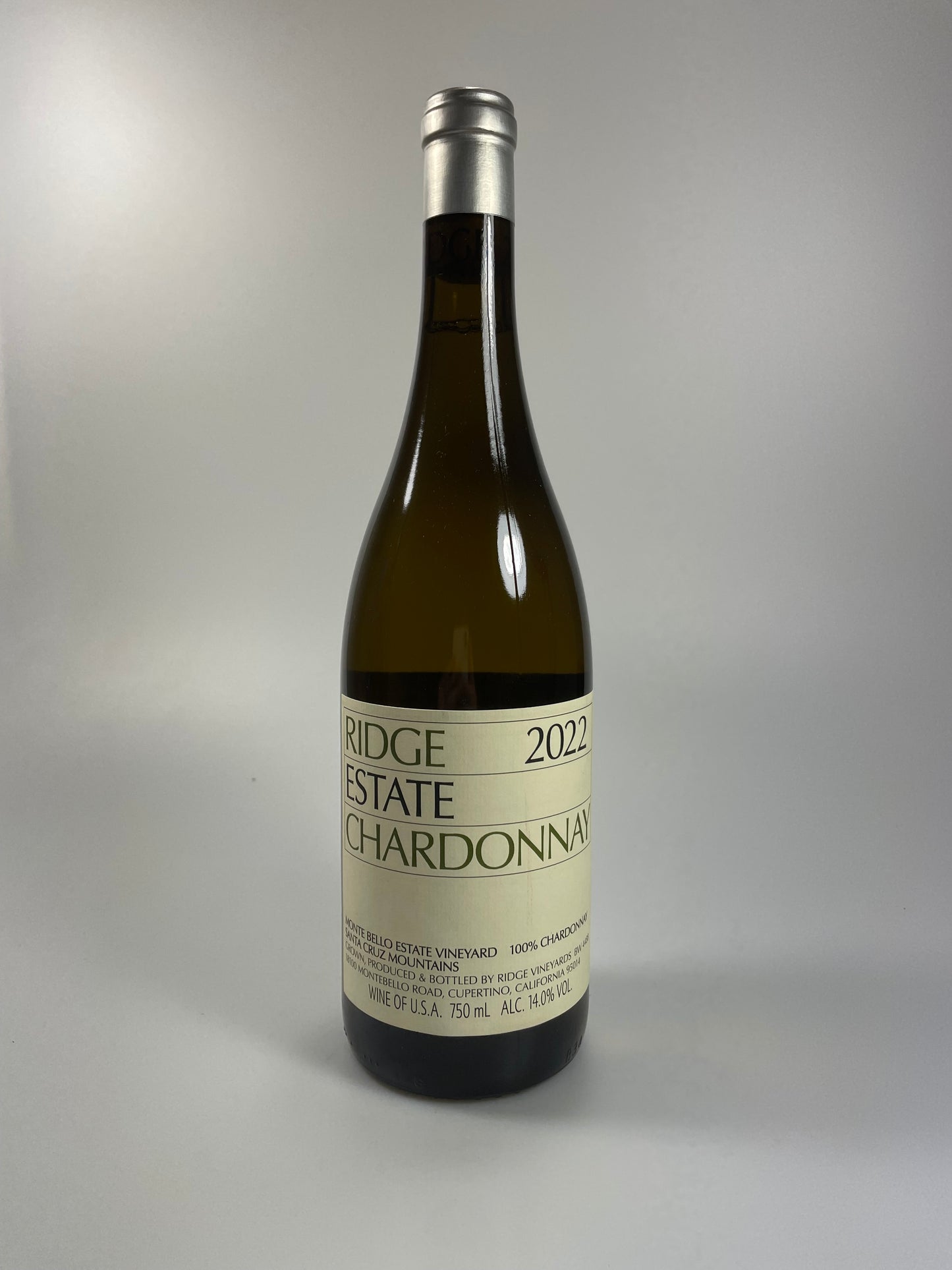 Weinflasche Ridge Estate Chardonnay 2022