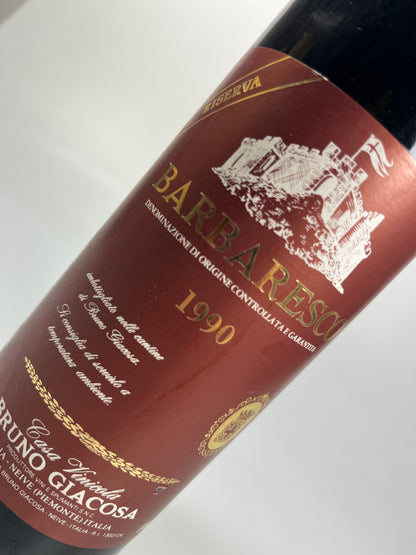 Barbaresco riserva 1990 "red label" Bruno Giacosa