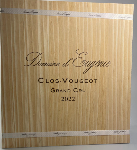 Domaine d'Eugenie Clos Vougeot Grand Cru 2022 Original 3er Holzkiste