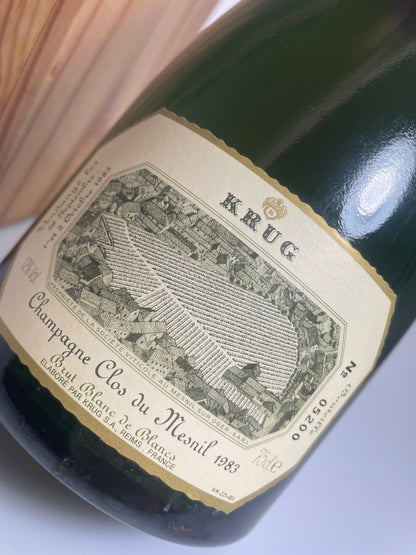 Etikett Champagner Krug Clos du Mesnil