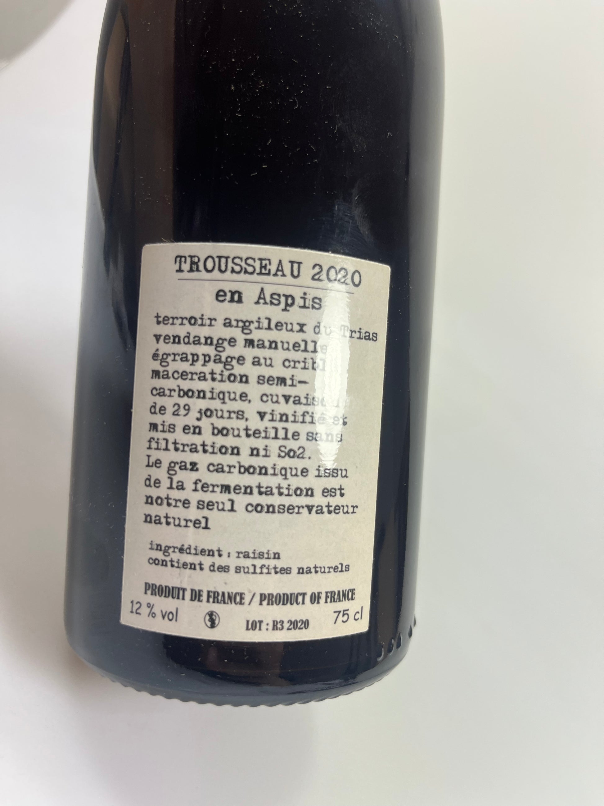 Arbois Pupilin Trousseau en Aspis 2020