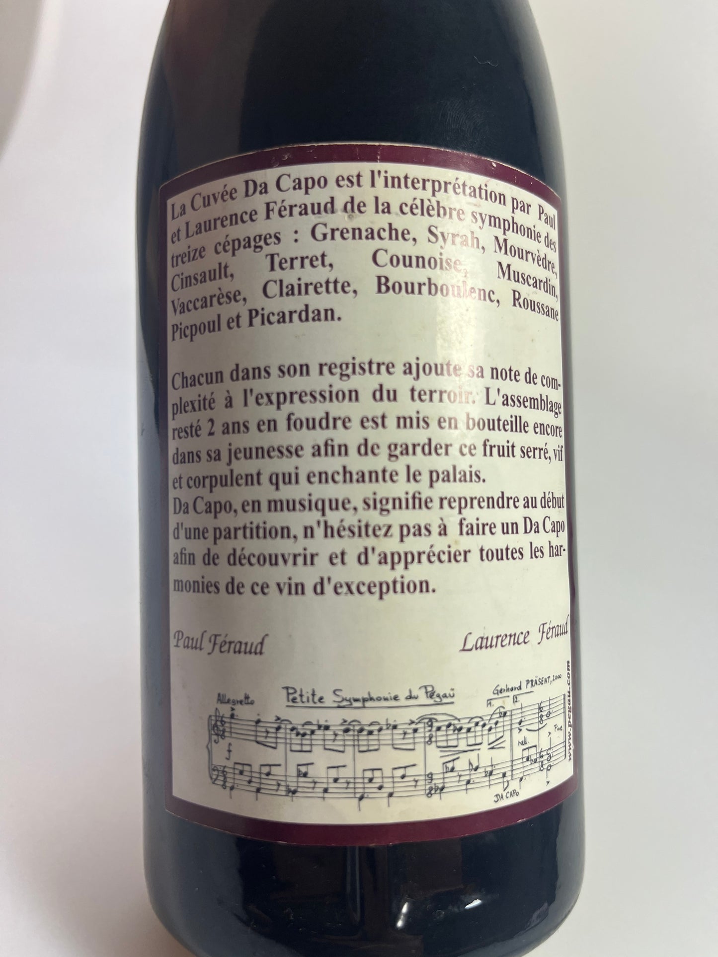 Chateauneuf du Pape Cuvee da Capo 1998 Domaine Pegau