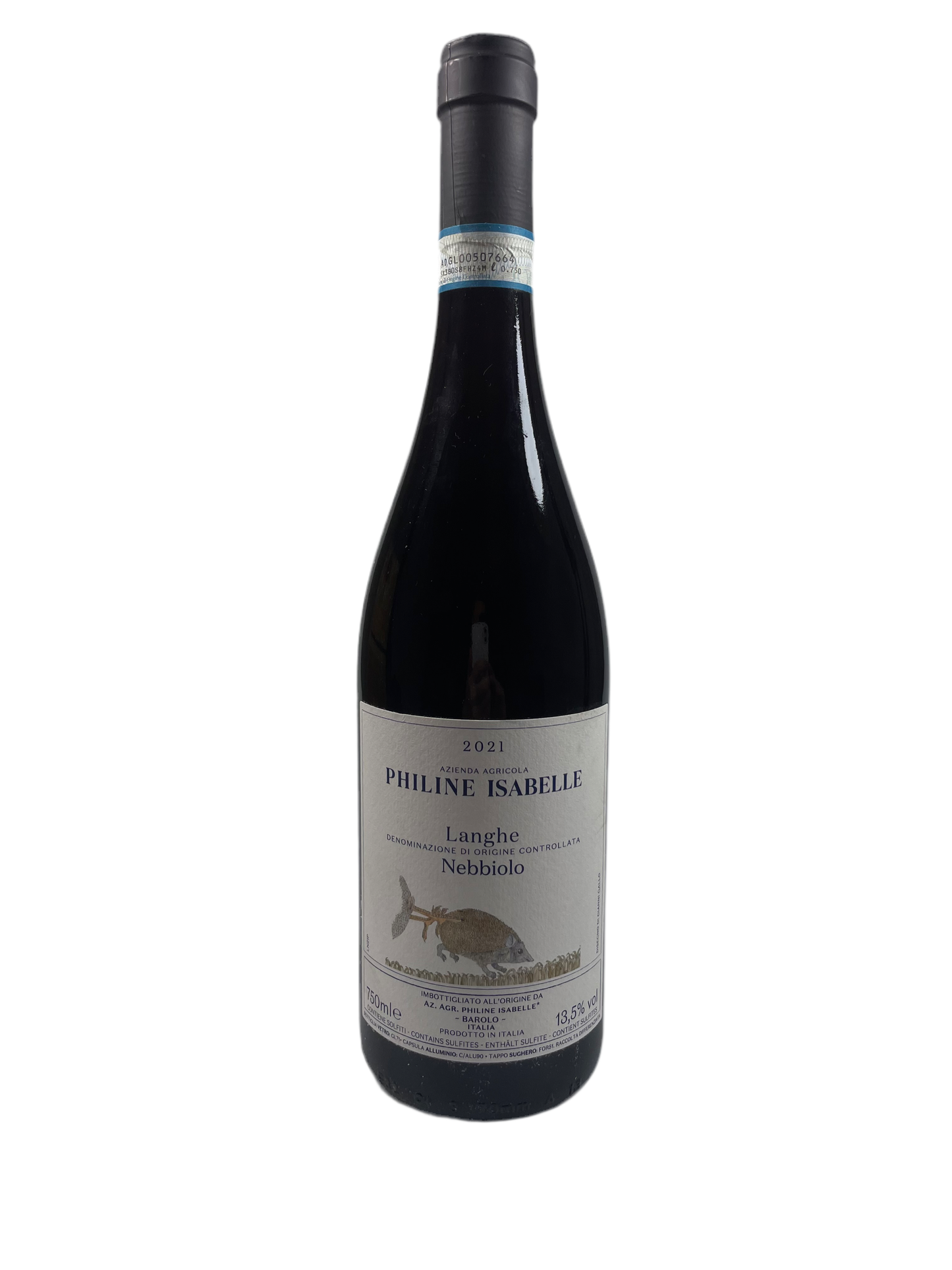 Weinflasche Philine Isabelle Nebbiolo Piemont Langhe