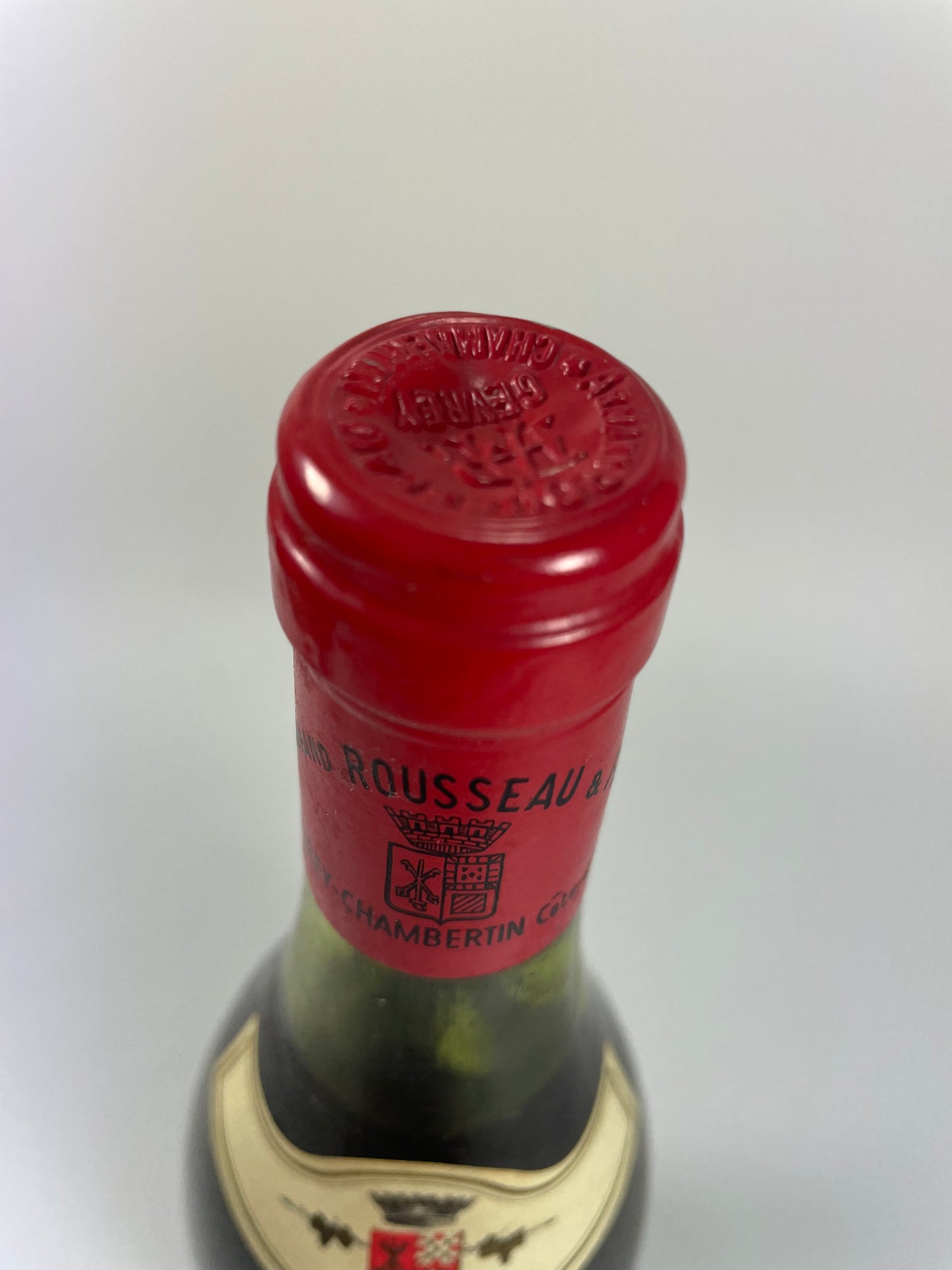 Kapsel Charmes Chambertin Grand Cru 1980 von Rousseau