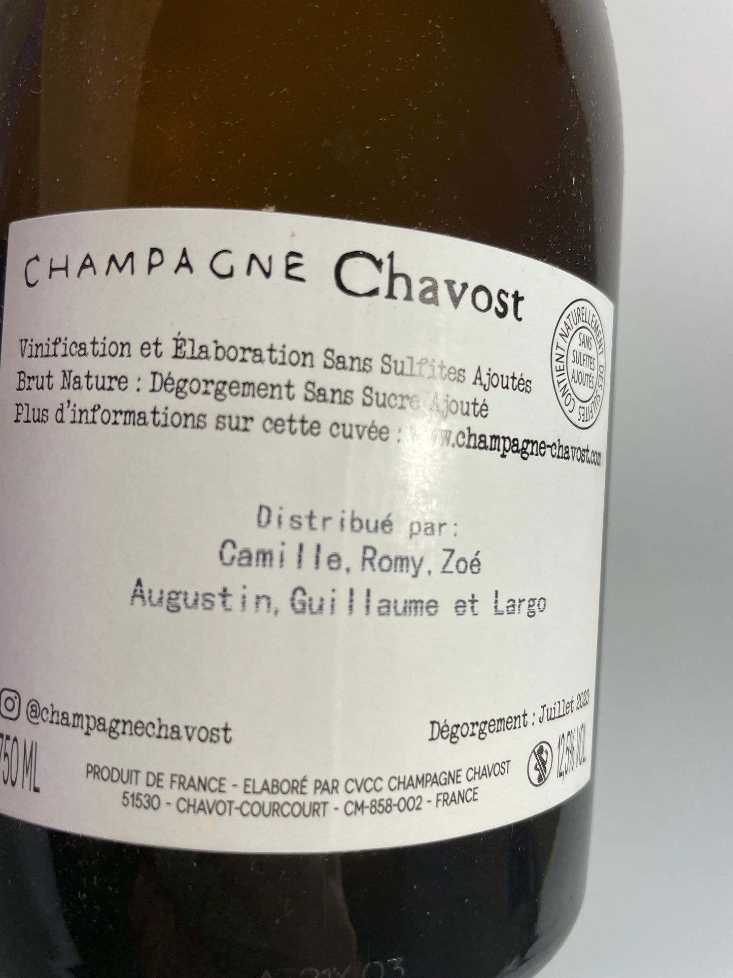 Chavost Blanc d'Assemblage Brut Nature