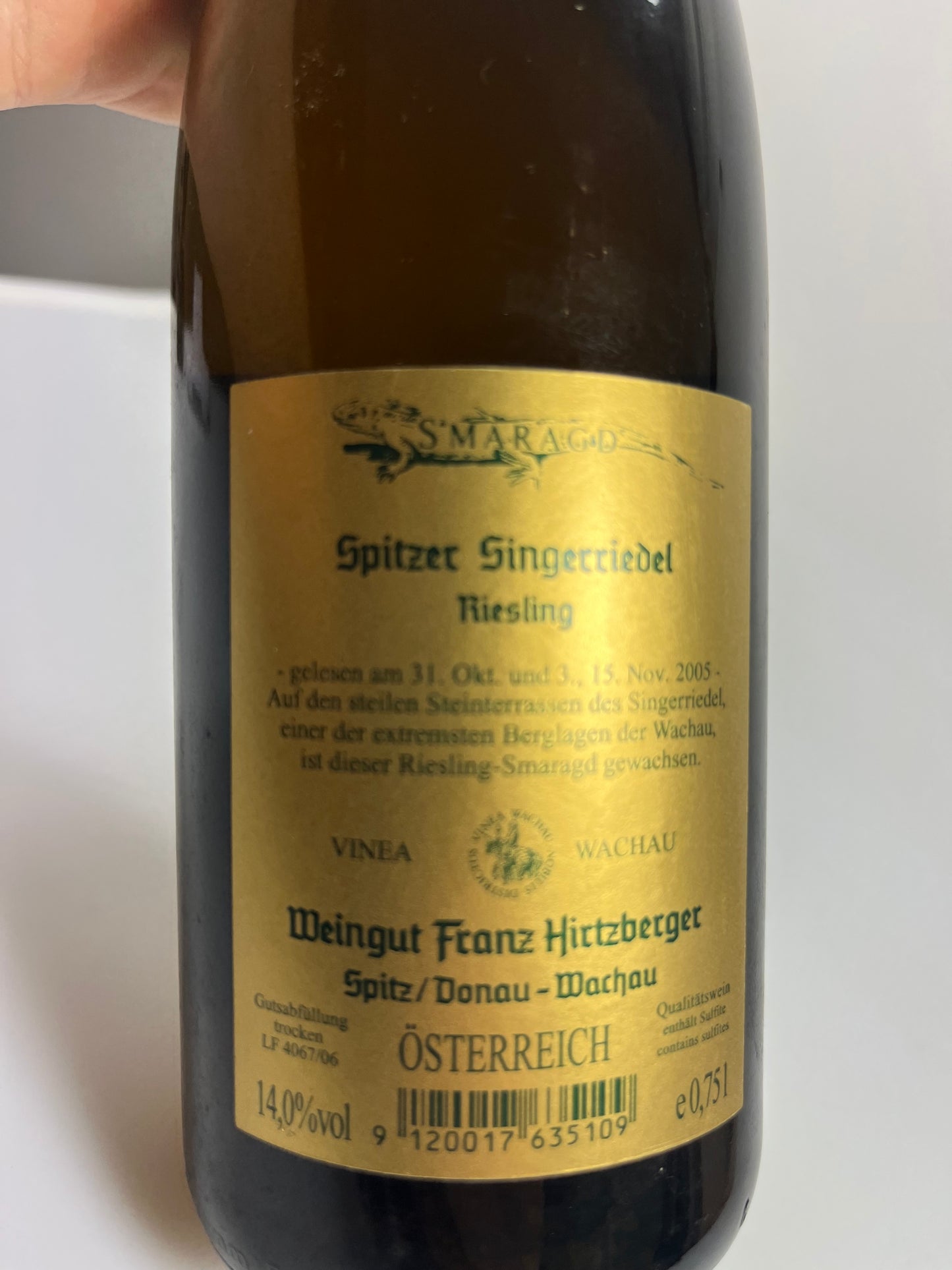 Hirtzberger Singerriedel Riesling Smaragd 2005