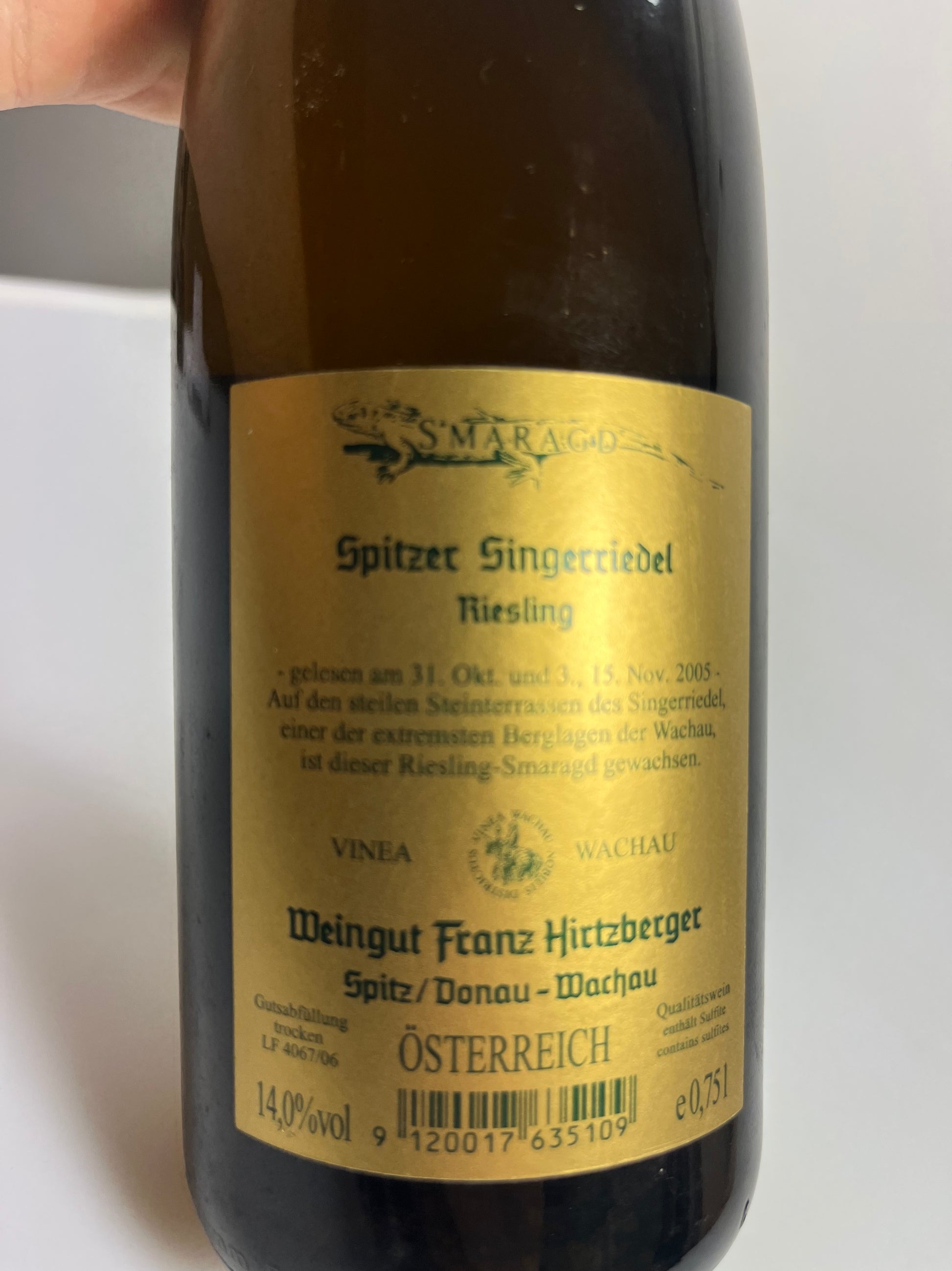 Hirtzberger Singerriedel Riesling Smaragd 2005