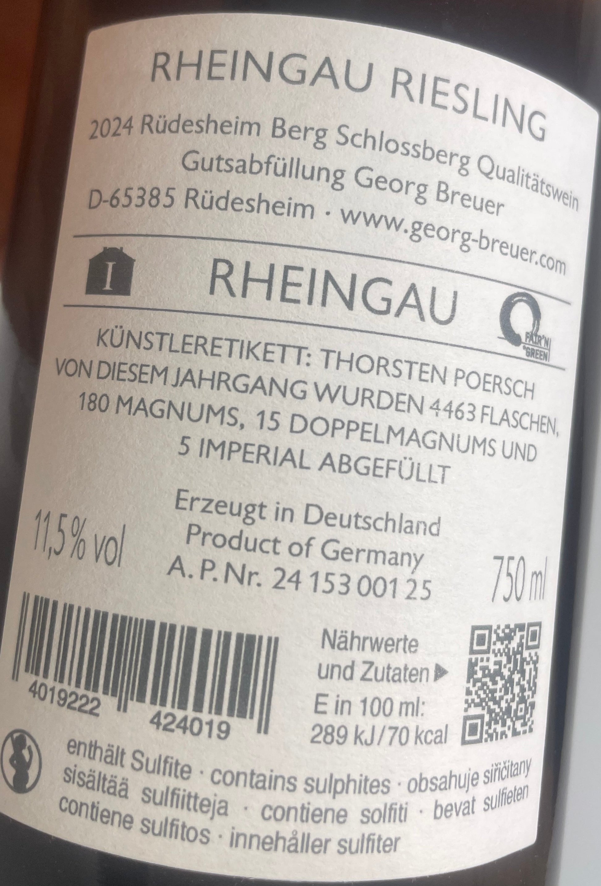 Georg Breuer Riesling Berg Schlossberg