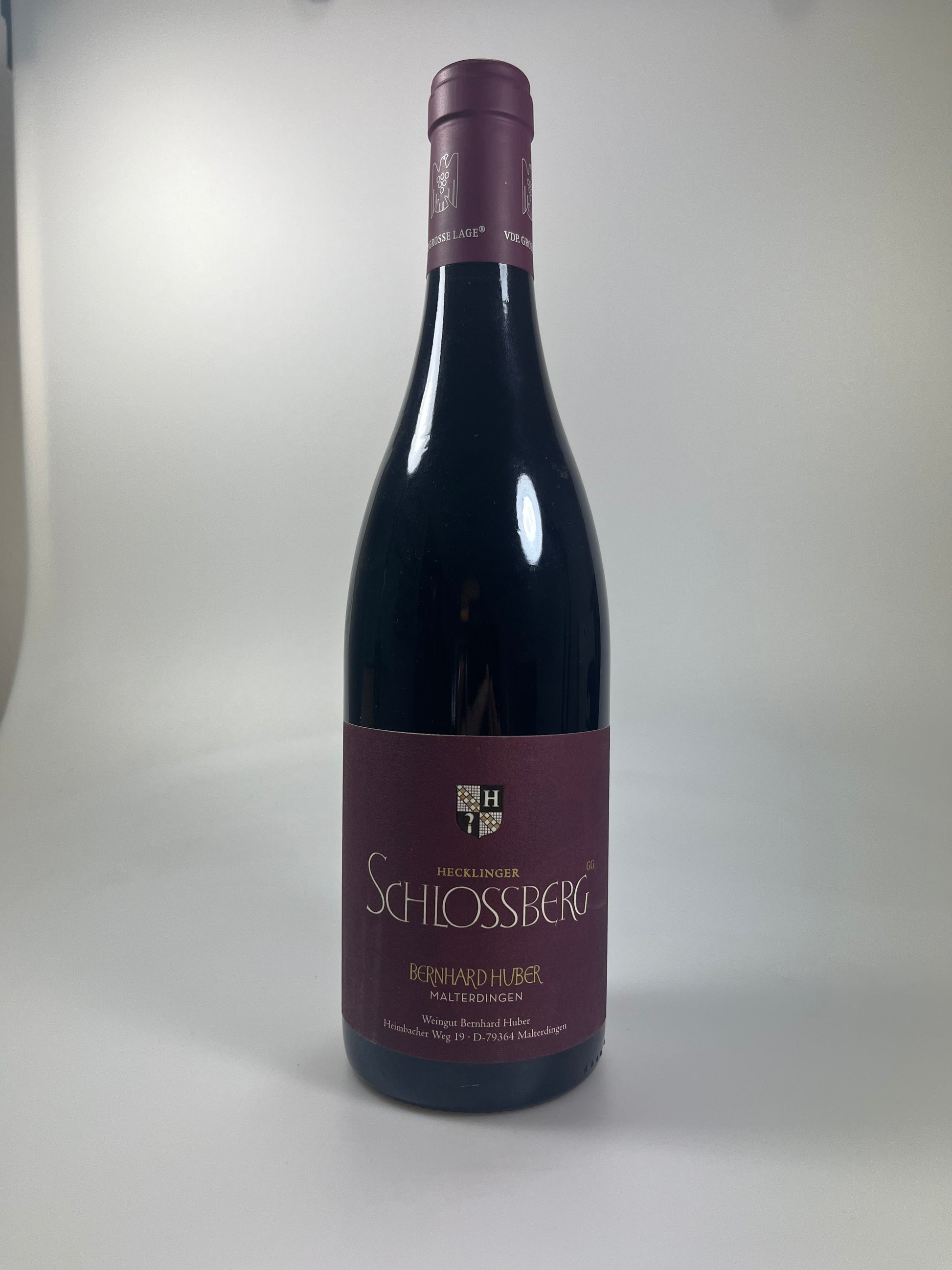 Weinflasche Bernhard Huber Schlossberg Pinot Noir 2015