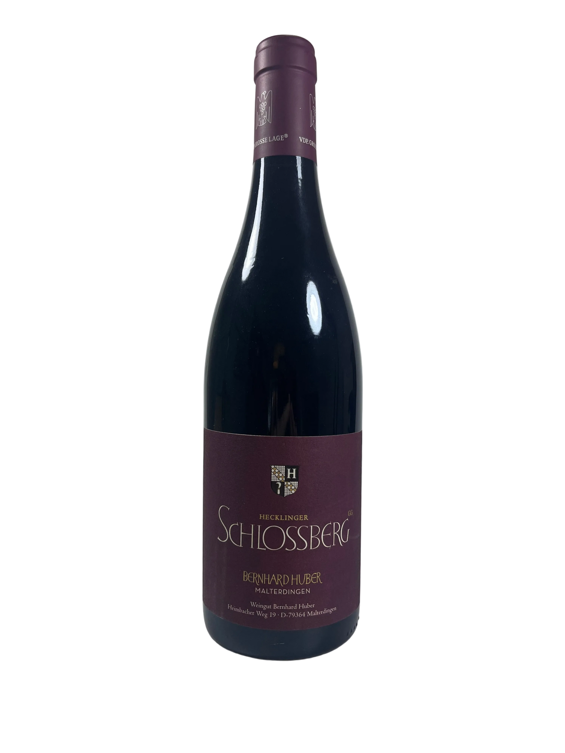 Weinflasche Bernhard Huber Schlossberg Pinot Noir 2015