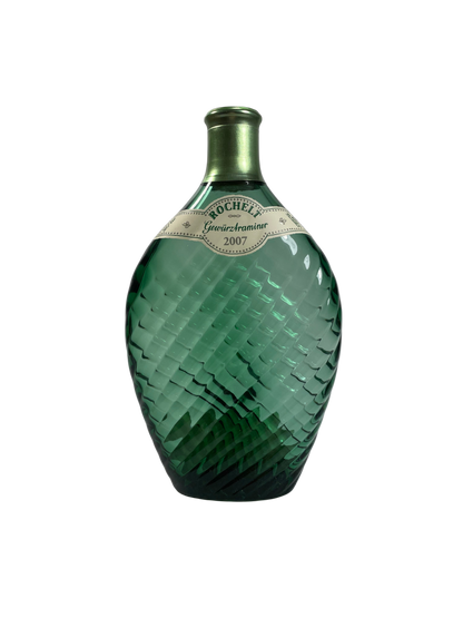 grüne Zangenflasche Brennerei Rochelt Gewürztraminer