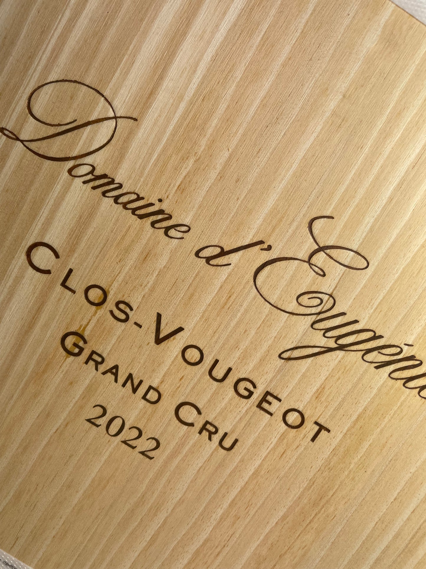 Domaine d'Eugenie Clos Vougeot Grand Cru 2022 Original 3er Holzkiste