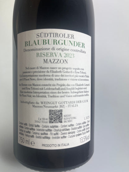 Scarabeo Blauburgunder Riserva Mazzon 2023
