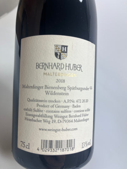 Bernhard Huber Wildenstein -R- Spätburgunder 2018
