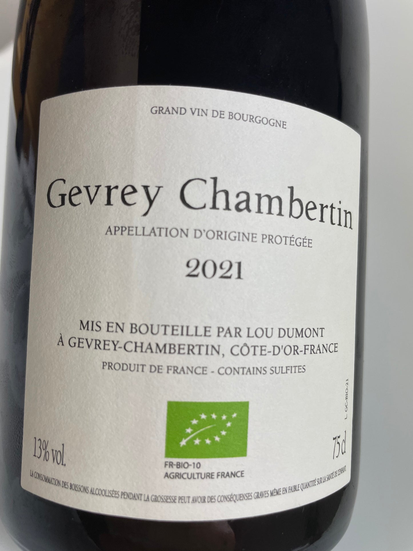 Gevrey Chambertin bio 2021
