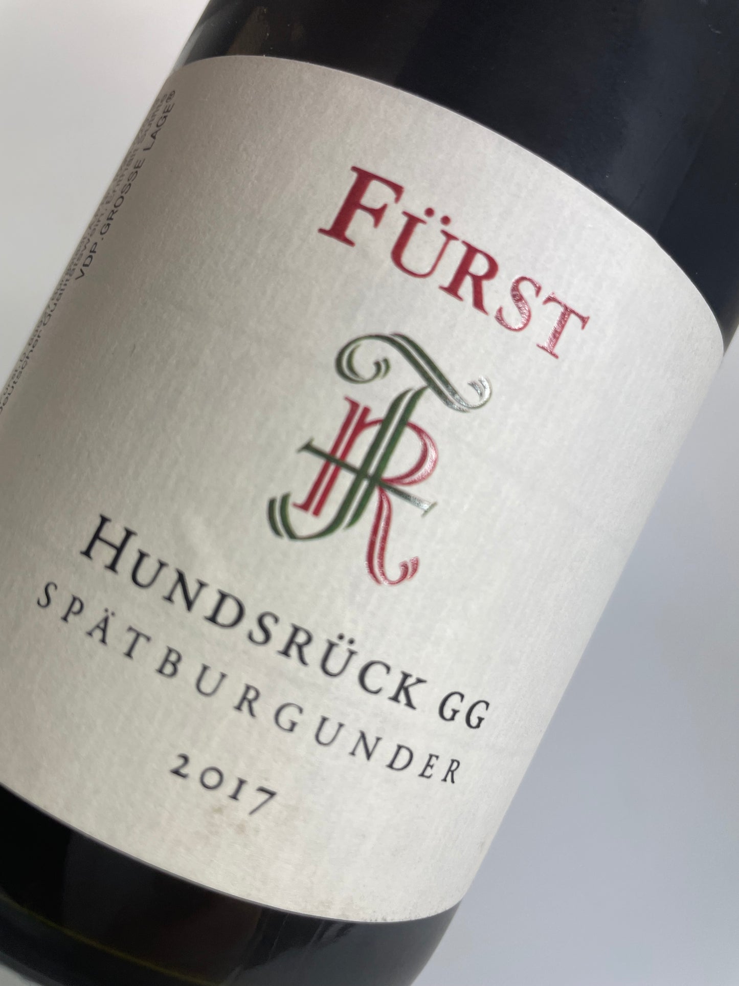 Spätburgunder Hundsrück GG 2017 Weingut Fürst