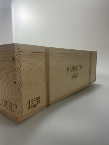 Originalholzkist Masseto 2018 MAGNUM