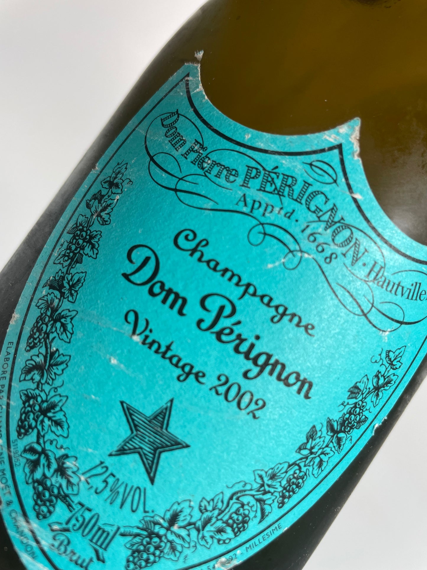 Dom Perignon 2002 Andy Warhol Tribute Collection blau
