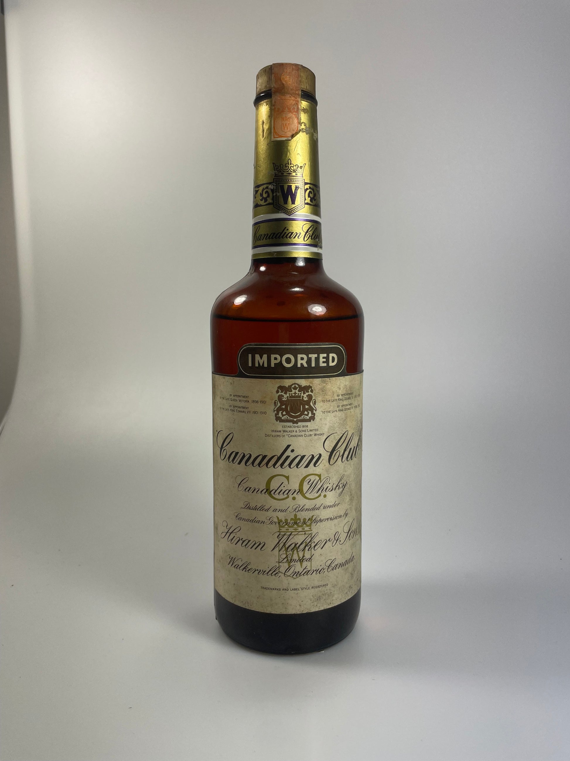 Canadian Club old bottle