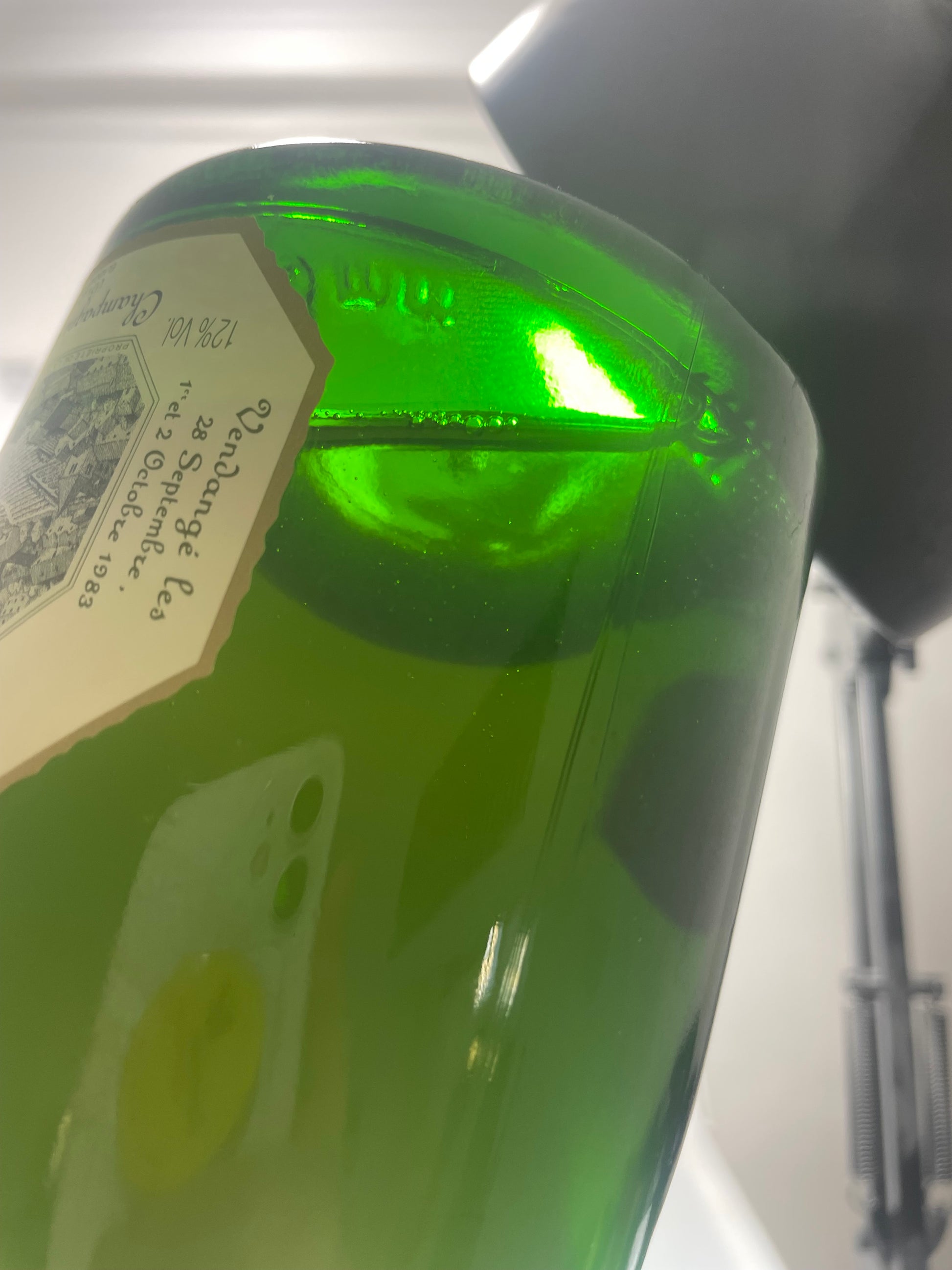 Füllstand Champagner Krug Clos du Mesnil