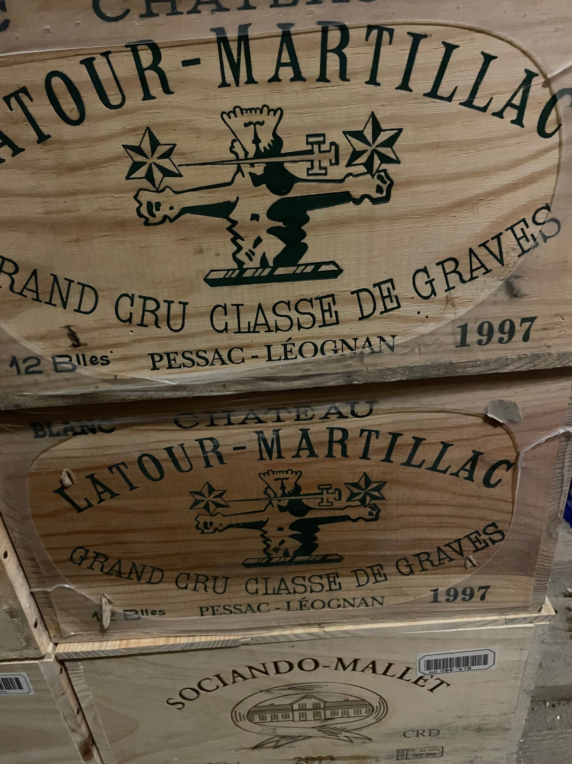 Holzkisten Latour Martillac blanc 1997
