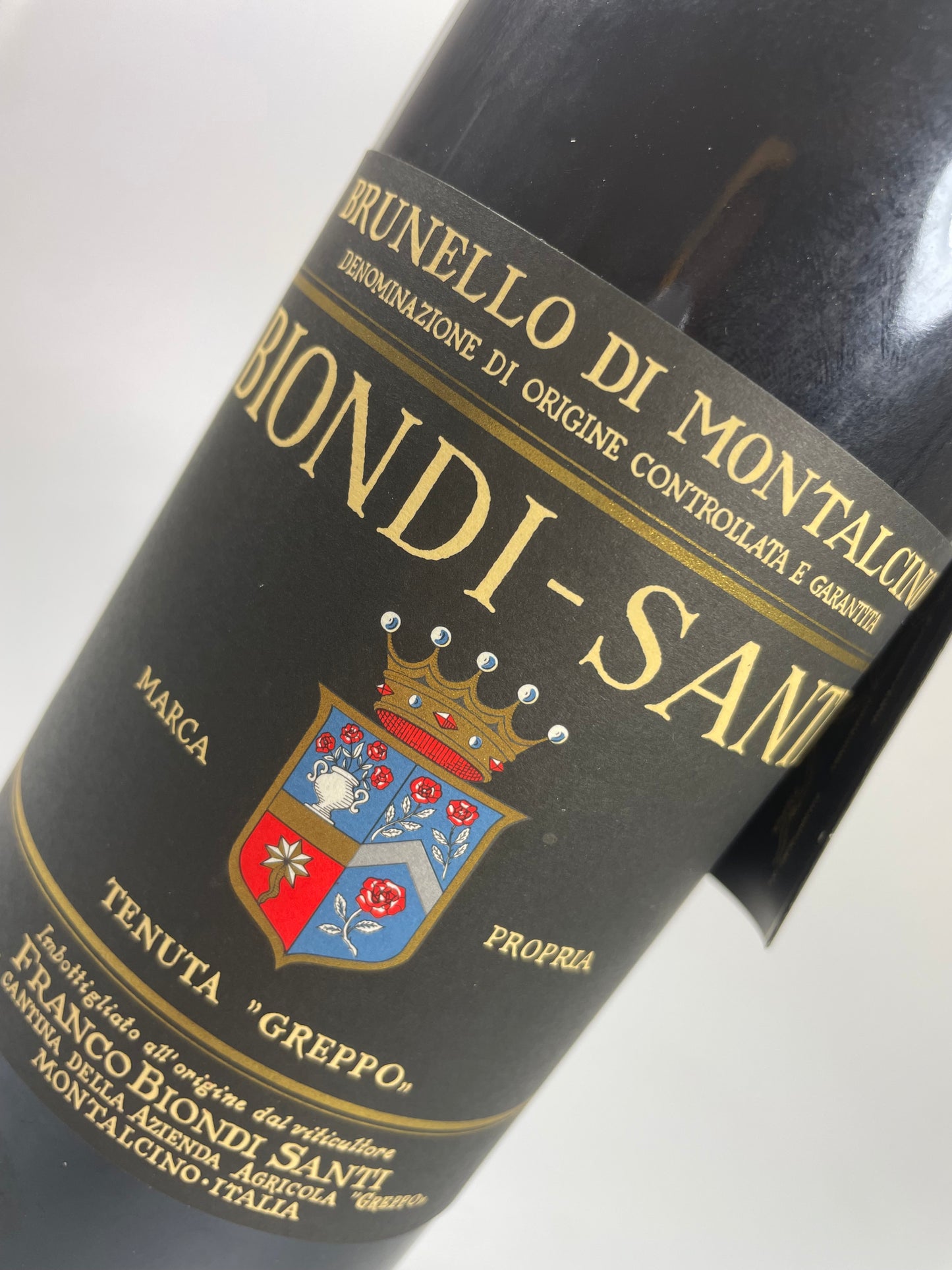Etikett Biondi Sandi Brunello riserva 1990