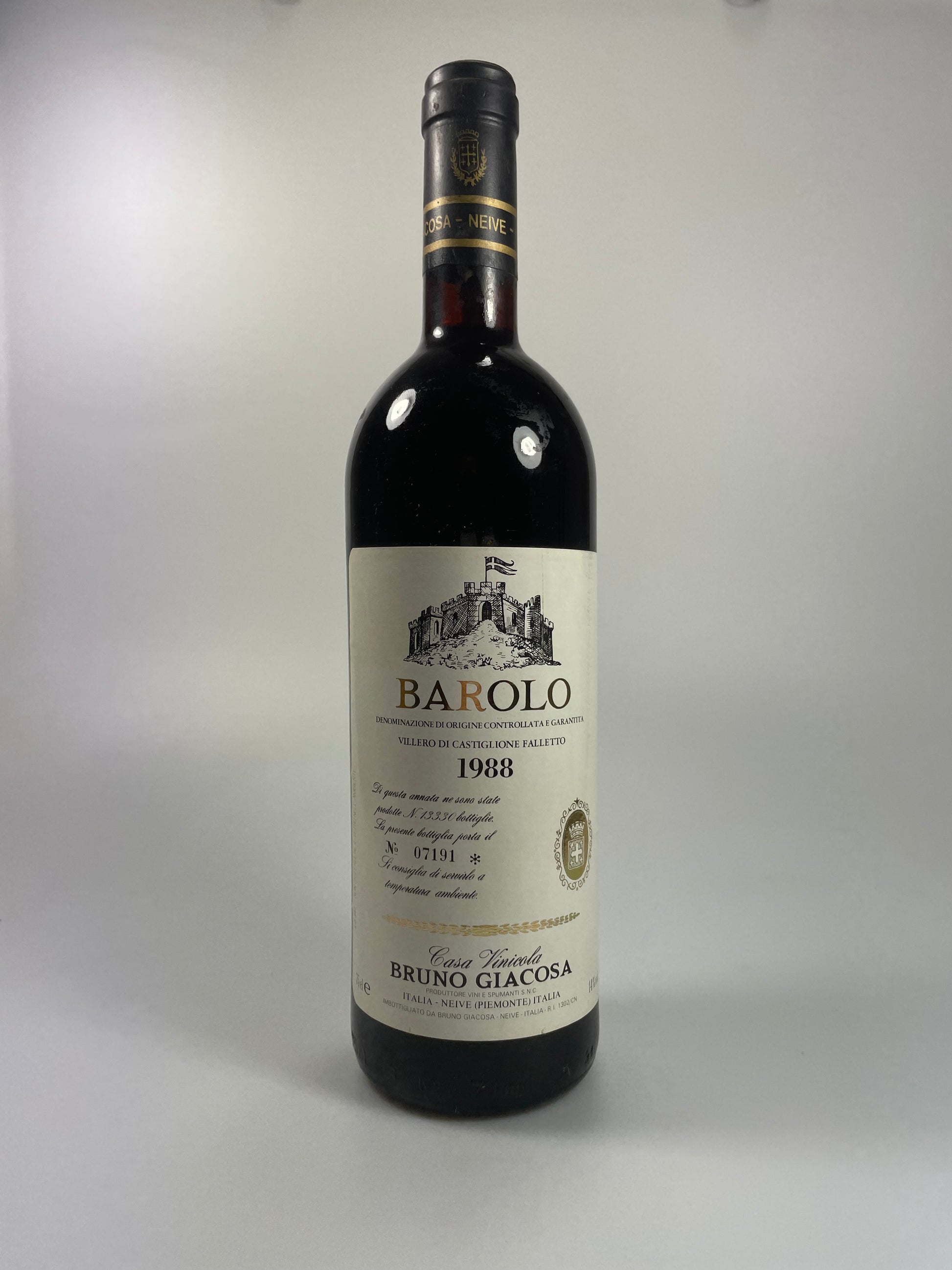 Bruno Giacosa Barolo Villero di Castiglione Falletto 1988