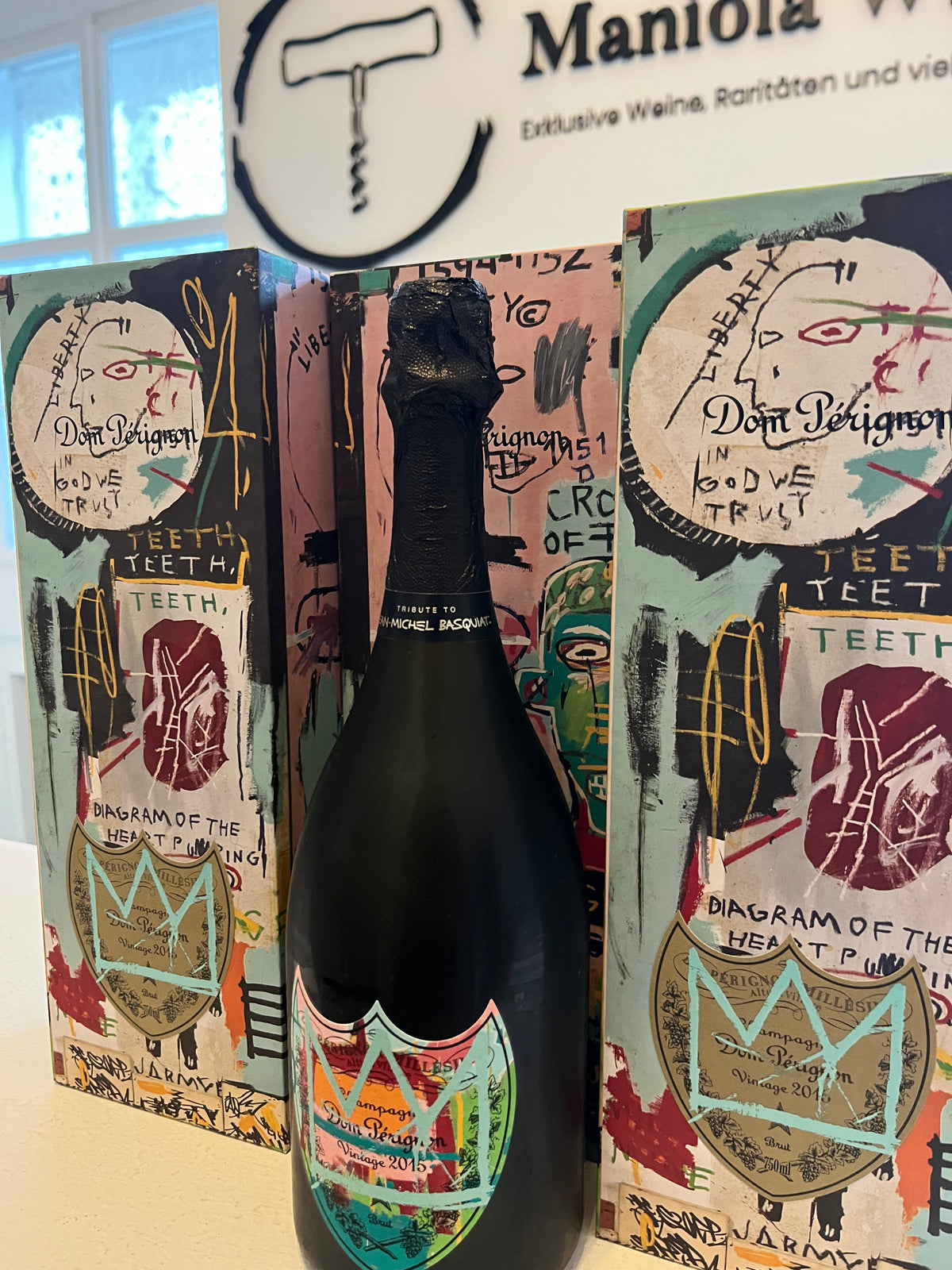 Dom Perignon Jean Michel Basquiat Tribute 2015 in Geschenkverpackung